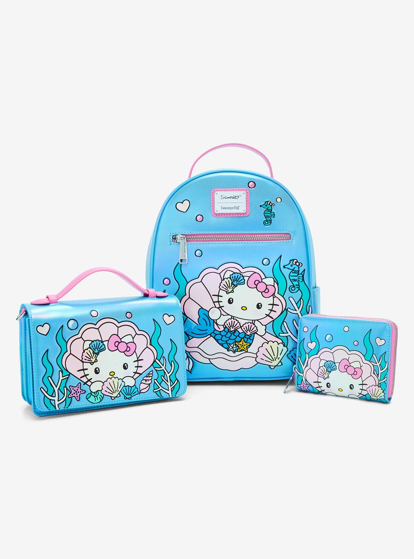 Loungefly Sanrio Hello Kitty Mermaid Metallic Zip Wallet — BoxLunch Exclusive, , alternate