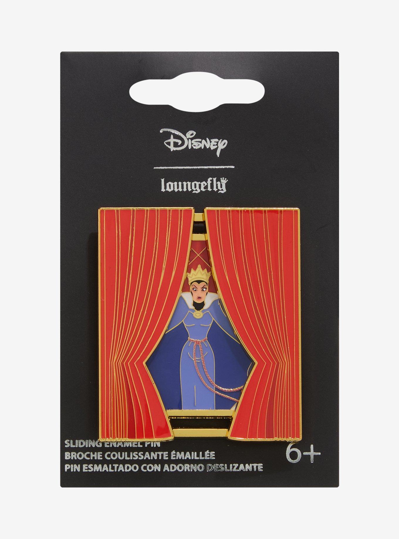 Loungefly Disney Snow White and the Seven Dwarfs Evil Queen Sliding Enamel Pin — BoxLunch Exclusive, , alternate