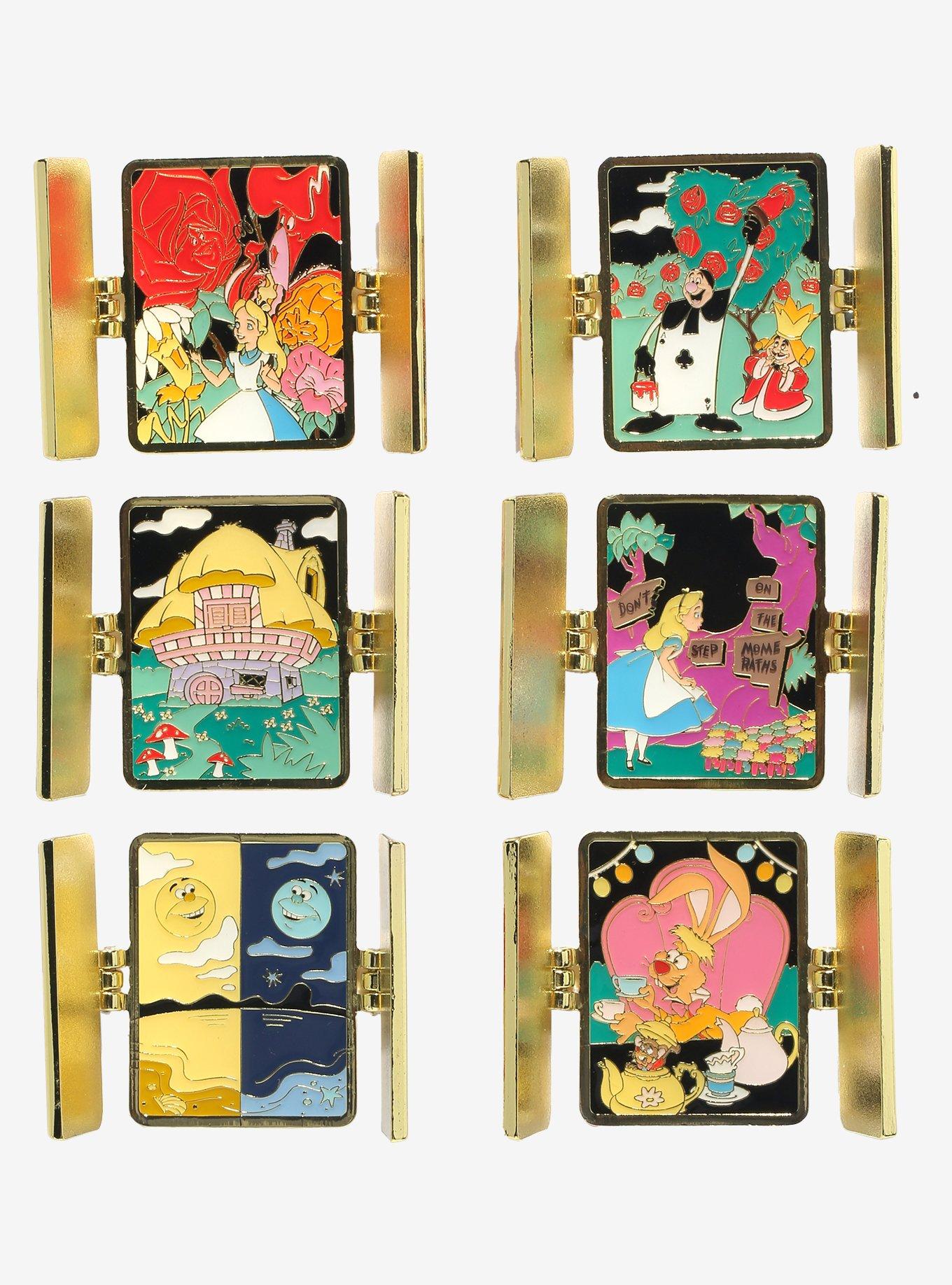 Loungefly Disney Alice in Wonderland Cards Hinge Blind Box Enamel Pin, , alternate