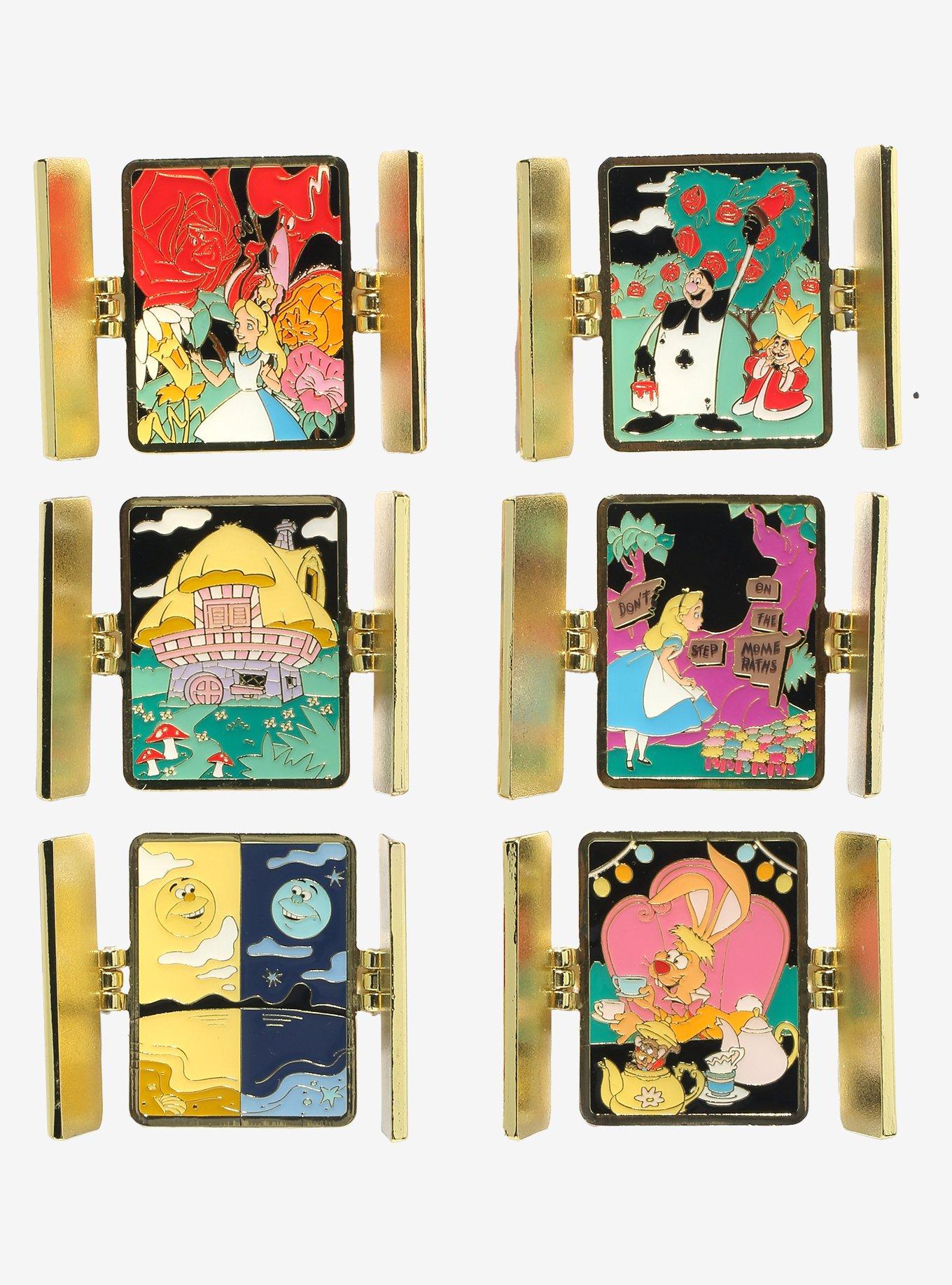 Loungefly Disney Alice in Wonderland Cards Hinge Blind Box Enamel Pin, , hi-res