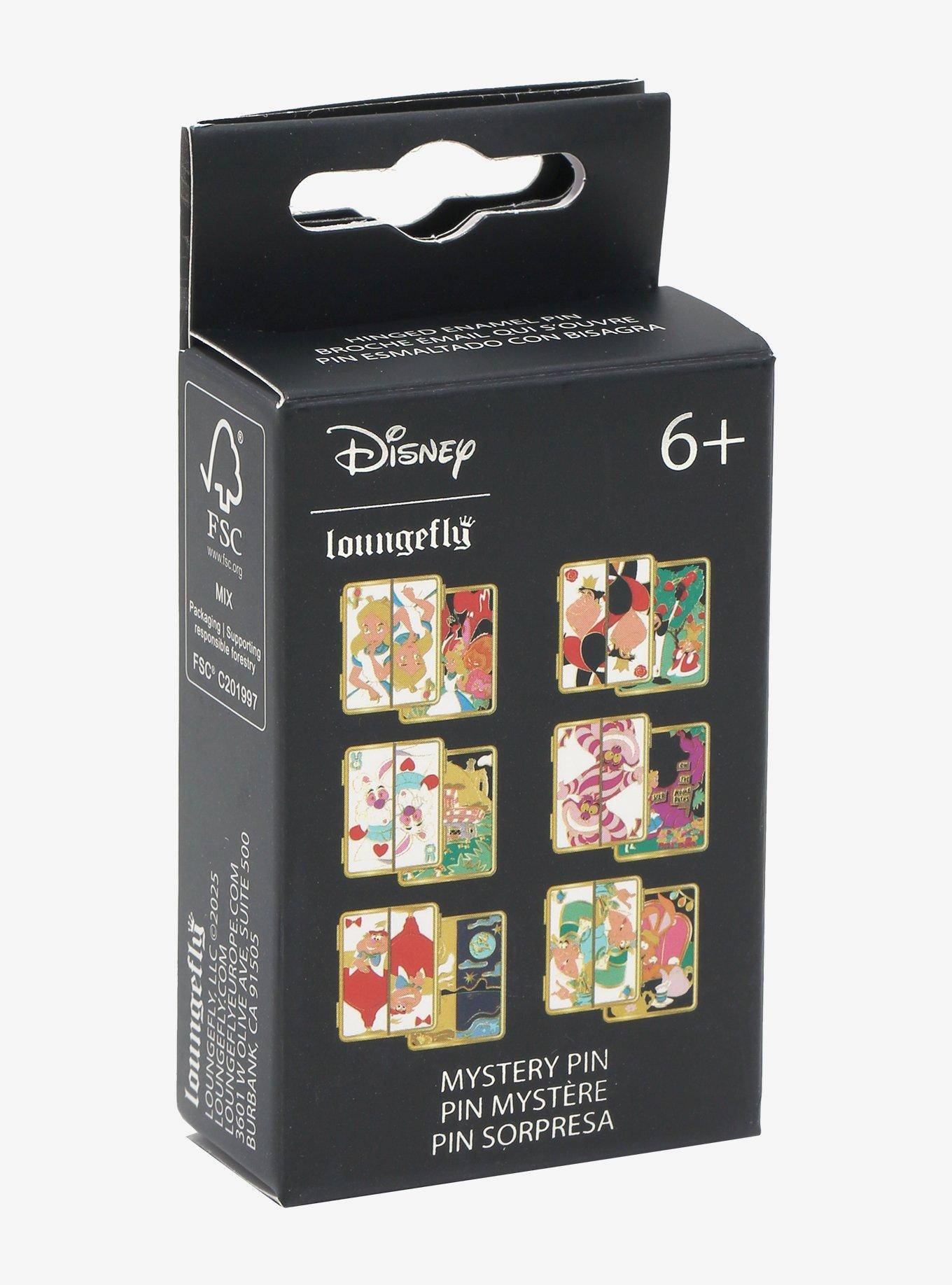 Loungefly Disney Alice in Wonderland Cards Hinge Blind Box Enamel Pin, , alternate