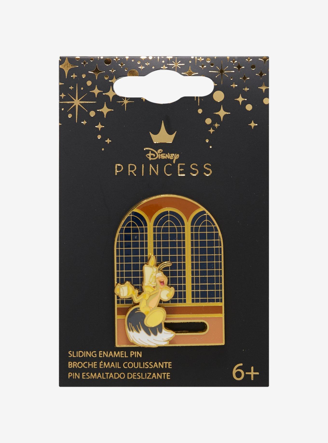 Loungefly Disney Beauty and The Beast Lumiere & Babette Dancing Moving Enamel Pin, , alternate