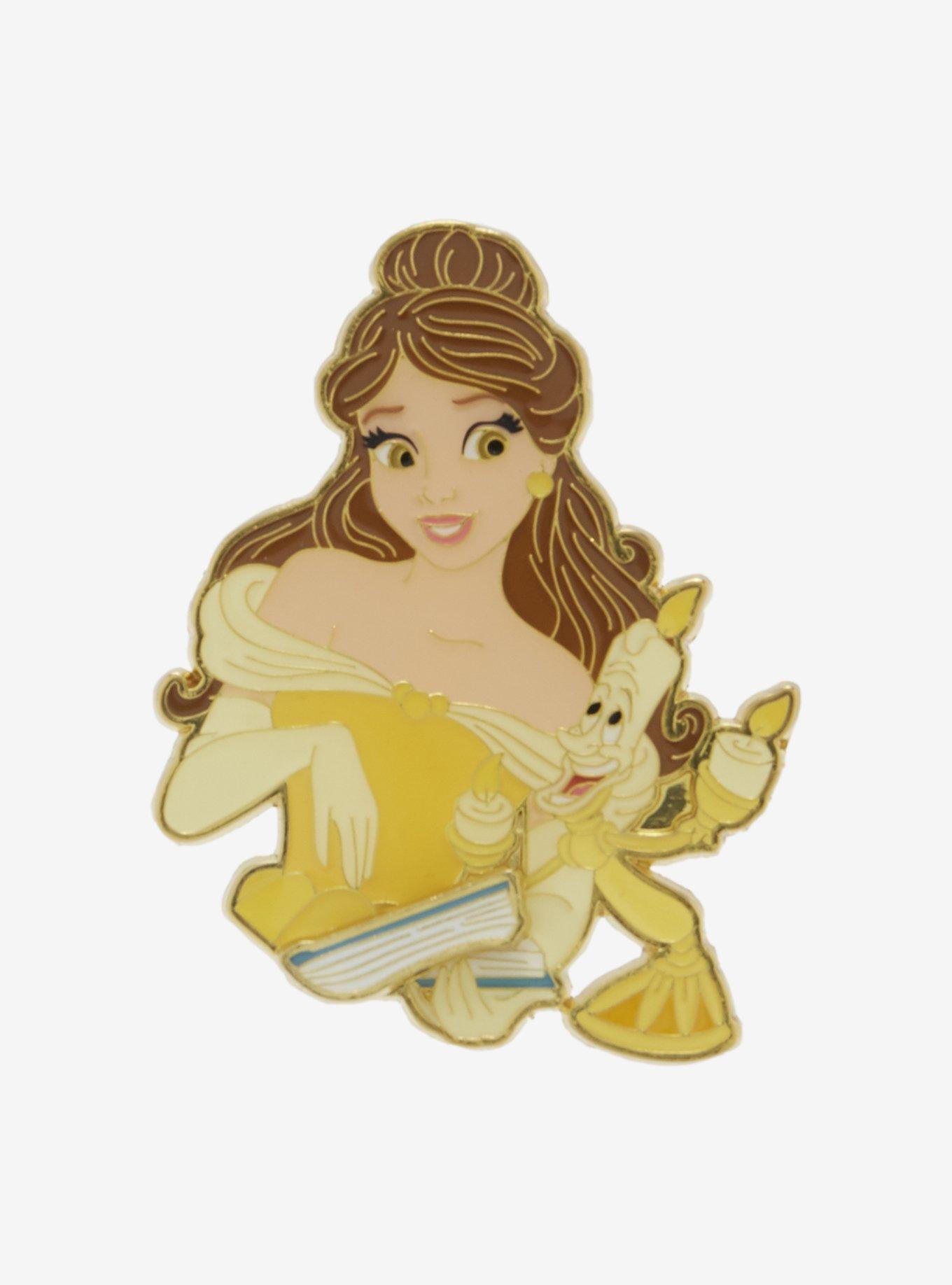 Loungefly Disney Beauty and The Beast Belle Book Moving Enamel Pin, , hi-res