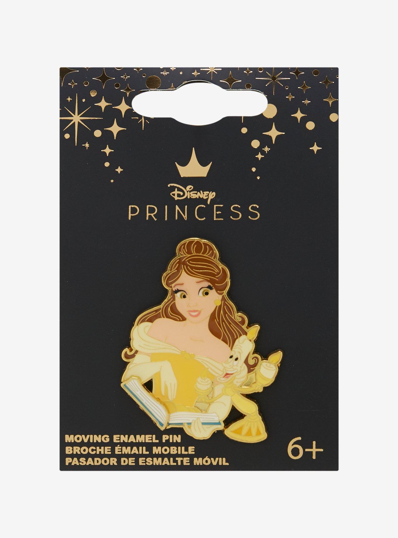 Loungefly Disney Beauty and The Beast Belle Book Moving Enamel Pin, , alternate