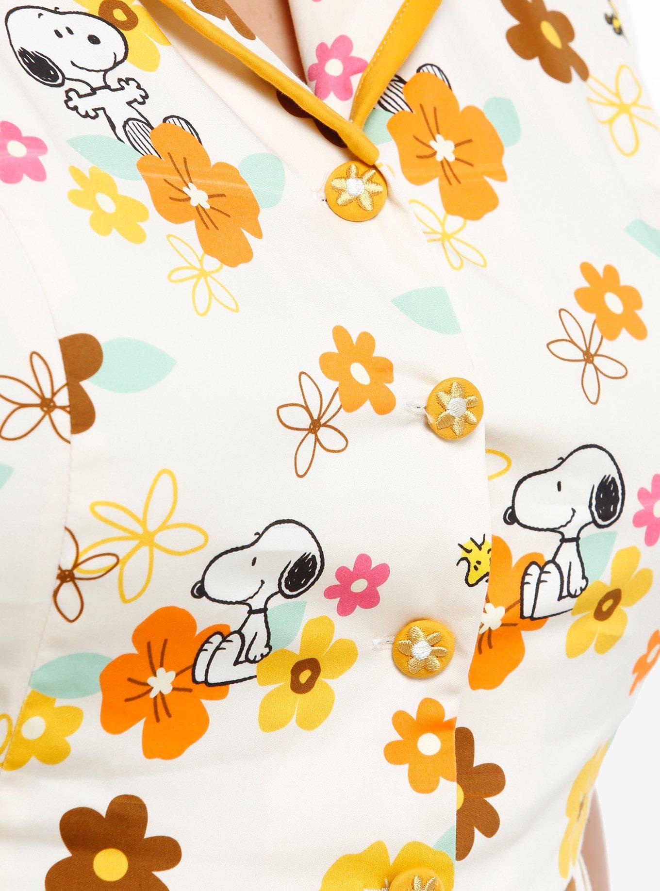 Her Universe Peanuts Snoopy Floral Retro Dress Plus Size Her Universe Exclusive, MULTI, alternate