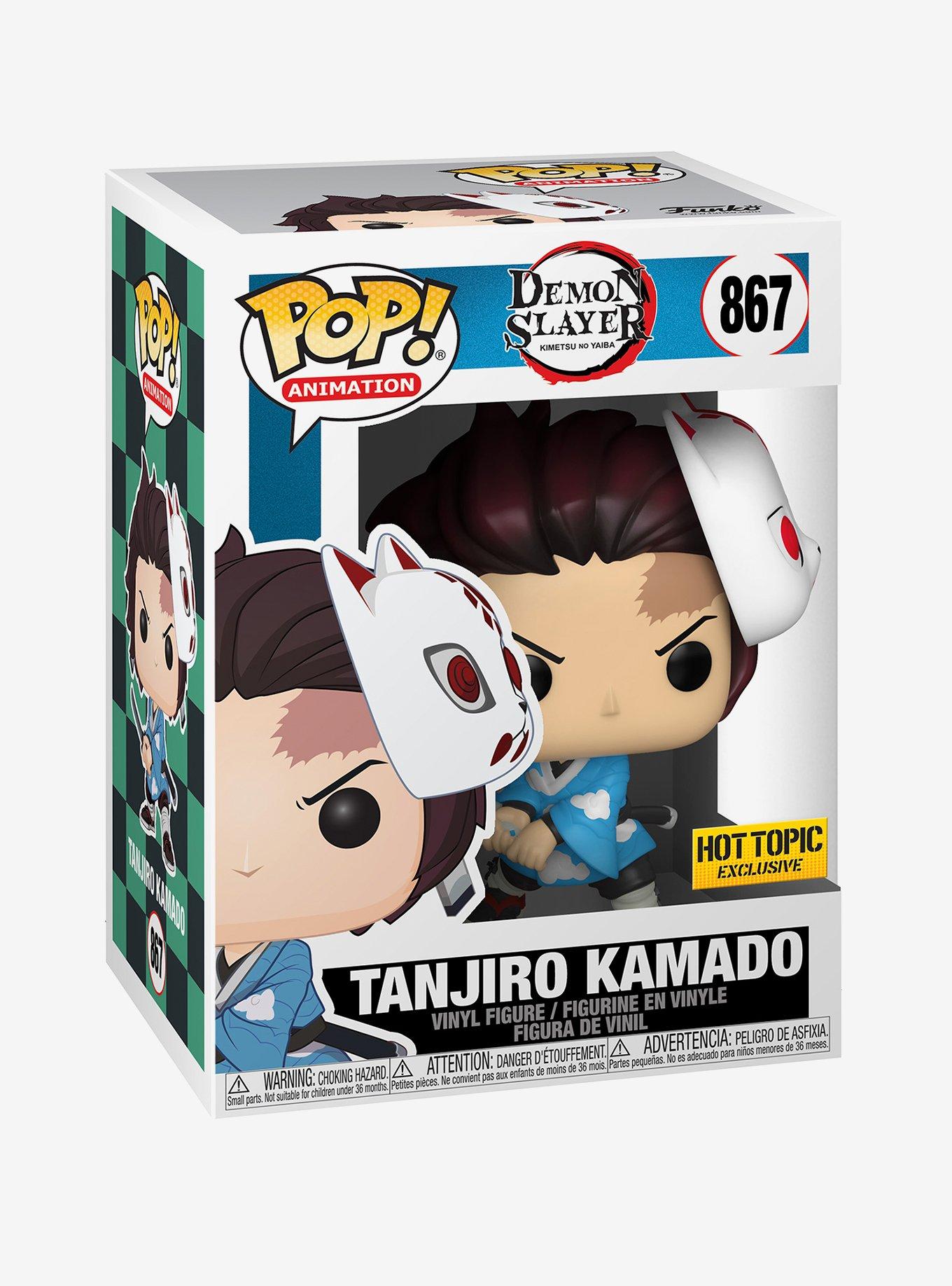 Funko Demon Slayer: Kimetsu No Yaiba Pop! Animation Tanjiro Kamada With Mask Vinyl Figure Hot Topic Exclusive, , hi-res