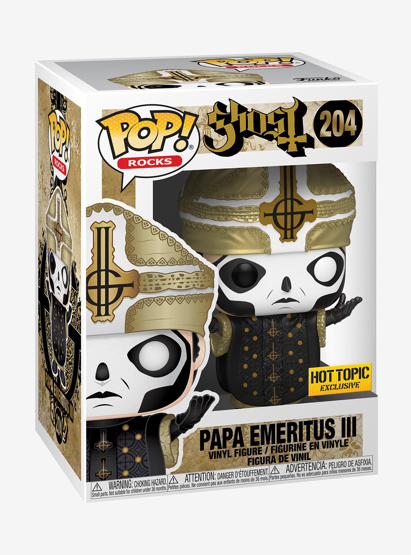 Funko Ghost Pop! Rocks Papa Emeritus III Vinyl Figure Hot Topic Exclusive, , hi-res