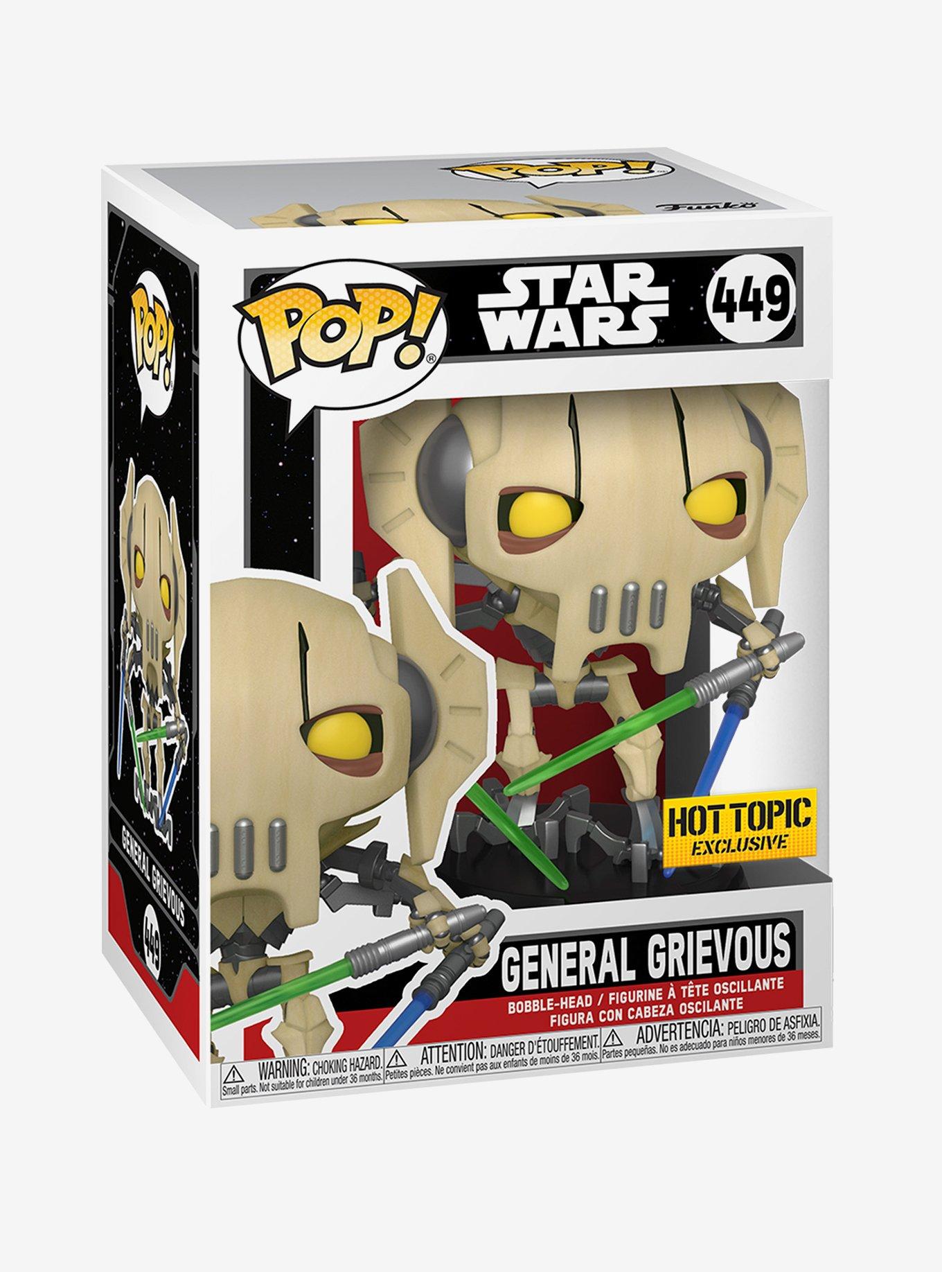 Funko Star Wars Pop! General Grievous Vinyl Bobble-Head Hot Topic Exclusive, , hi-res