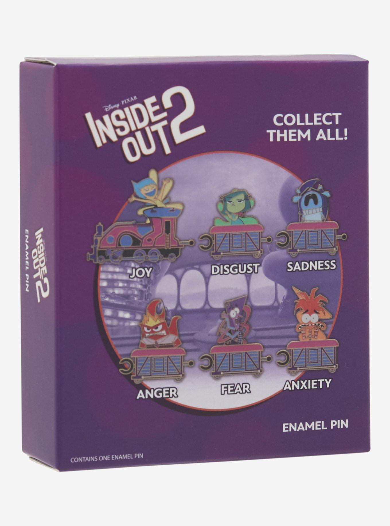 Disney Pixar Inside Out 2 Emotions Train Blind Box Enamel Pin