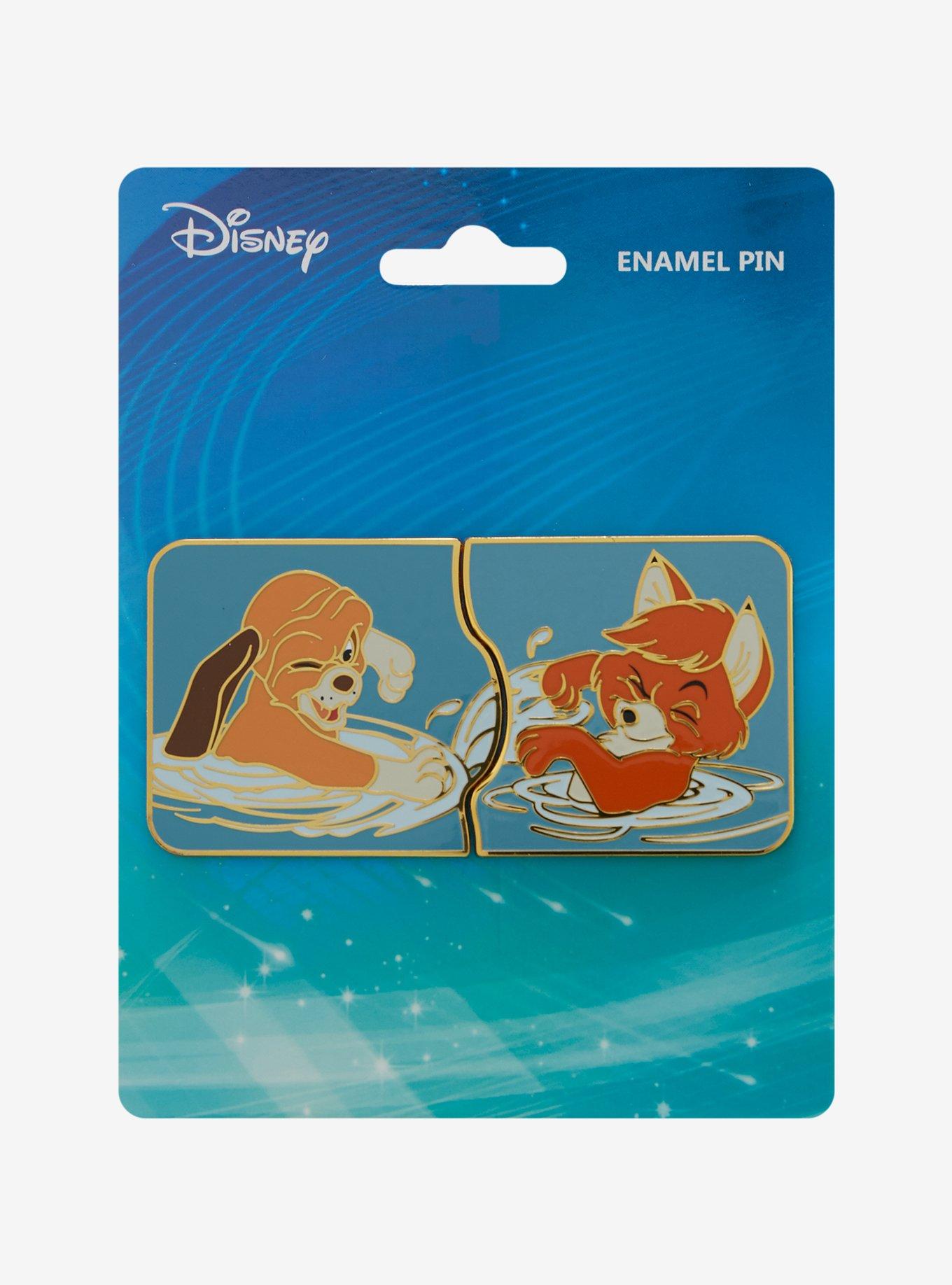 Disney The Fox and the Hound Todd and Copper Splashing Enamel Pin Set, , hi-res