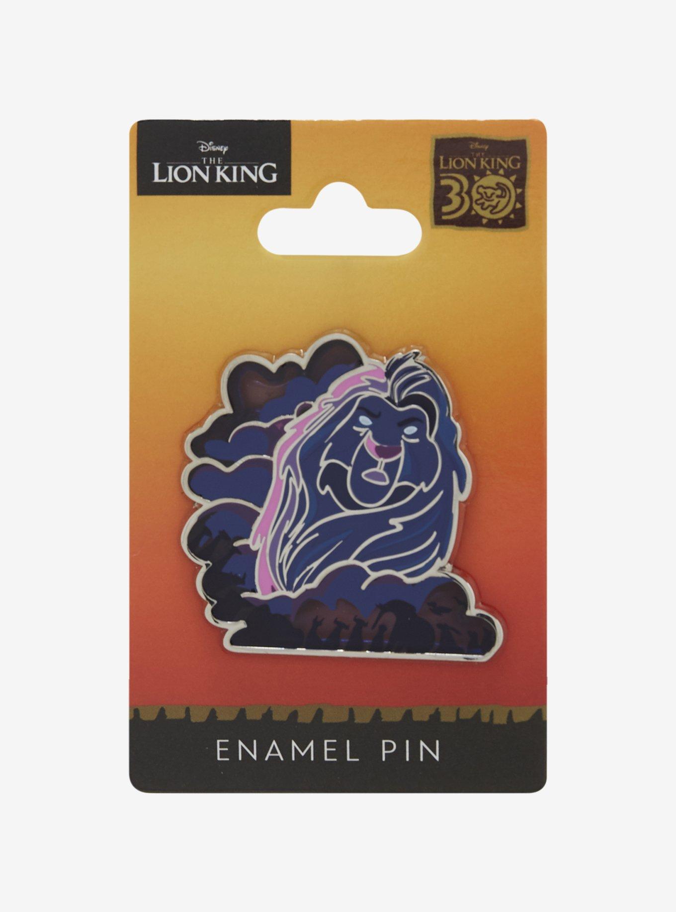 Disney The Lion King Mufasa Clouds Stained Glass Enamel Pin, , hi-res