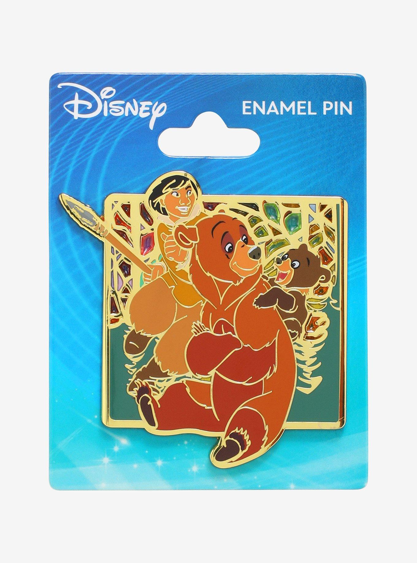 Disney Brother Bear Northern Lights Stained Glass Enamel Pin, , hi-res