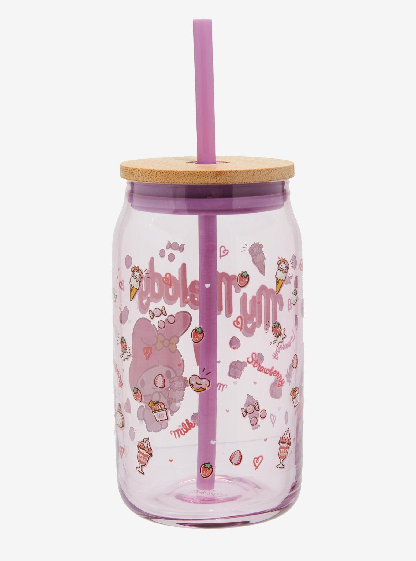 My Melody Treats Glass Travel Cup, , alternate