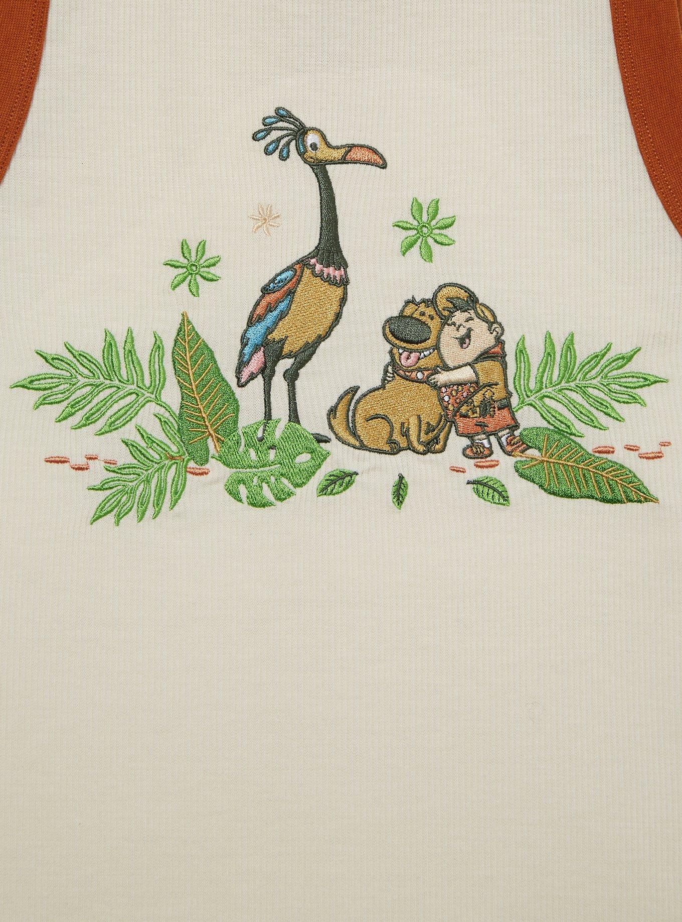 Disney Pixar Up Embroidered Ringer Tank Top Plus Size, , hi-res