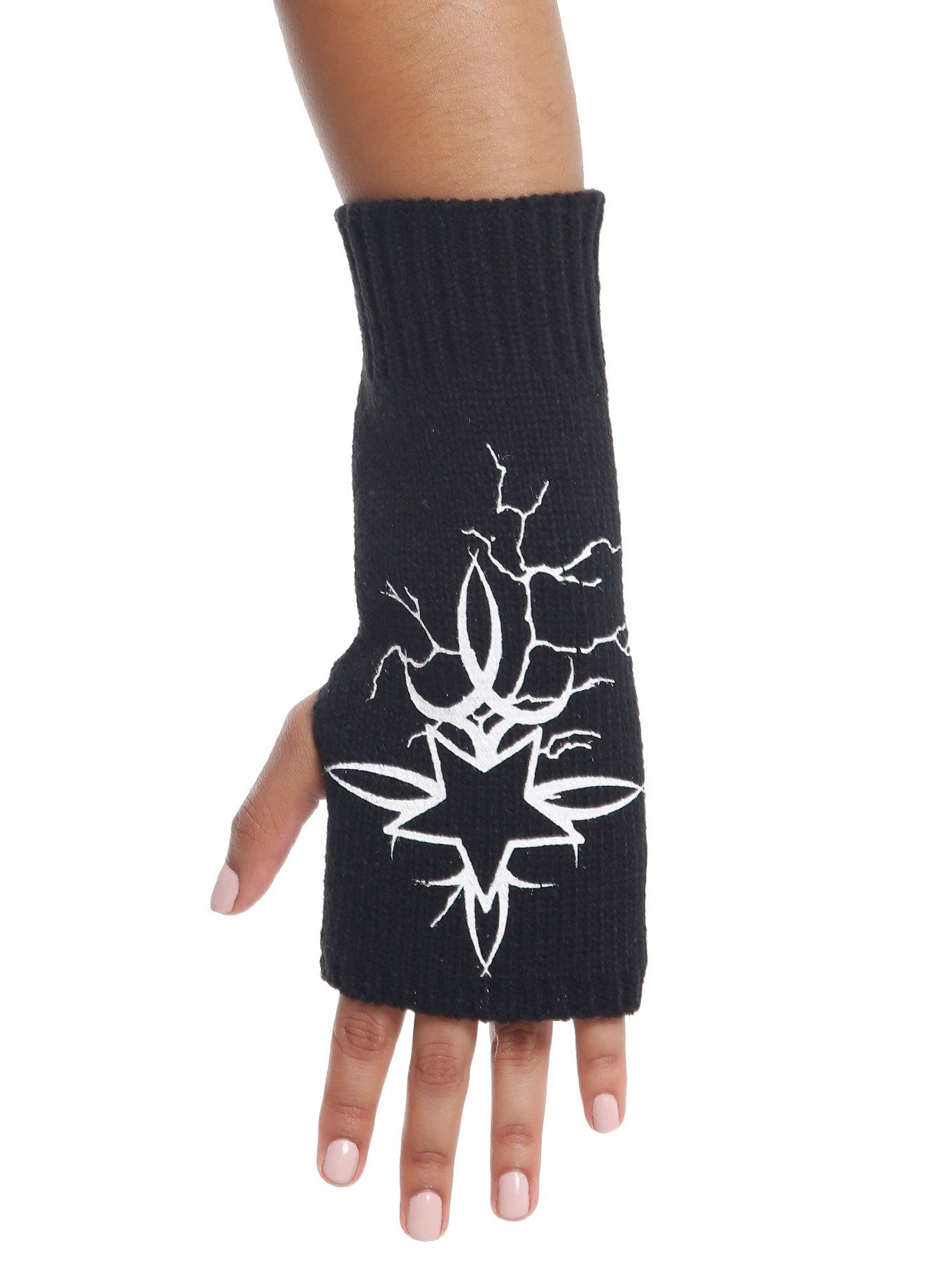 Star Cross Tattoo Art Fingerless Gloves, , hi-res