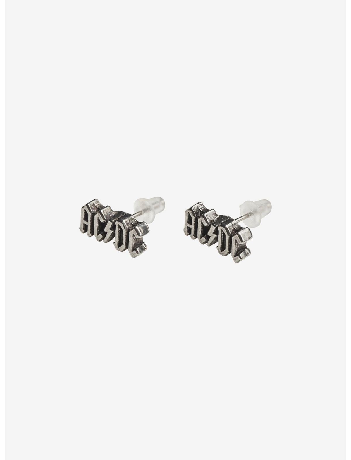 AC/DC Logo Stud Earrings, , hi-res