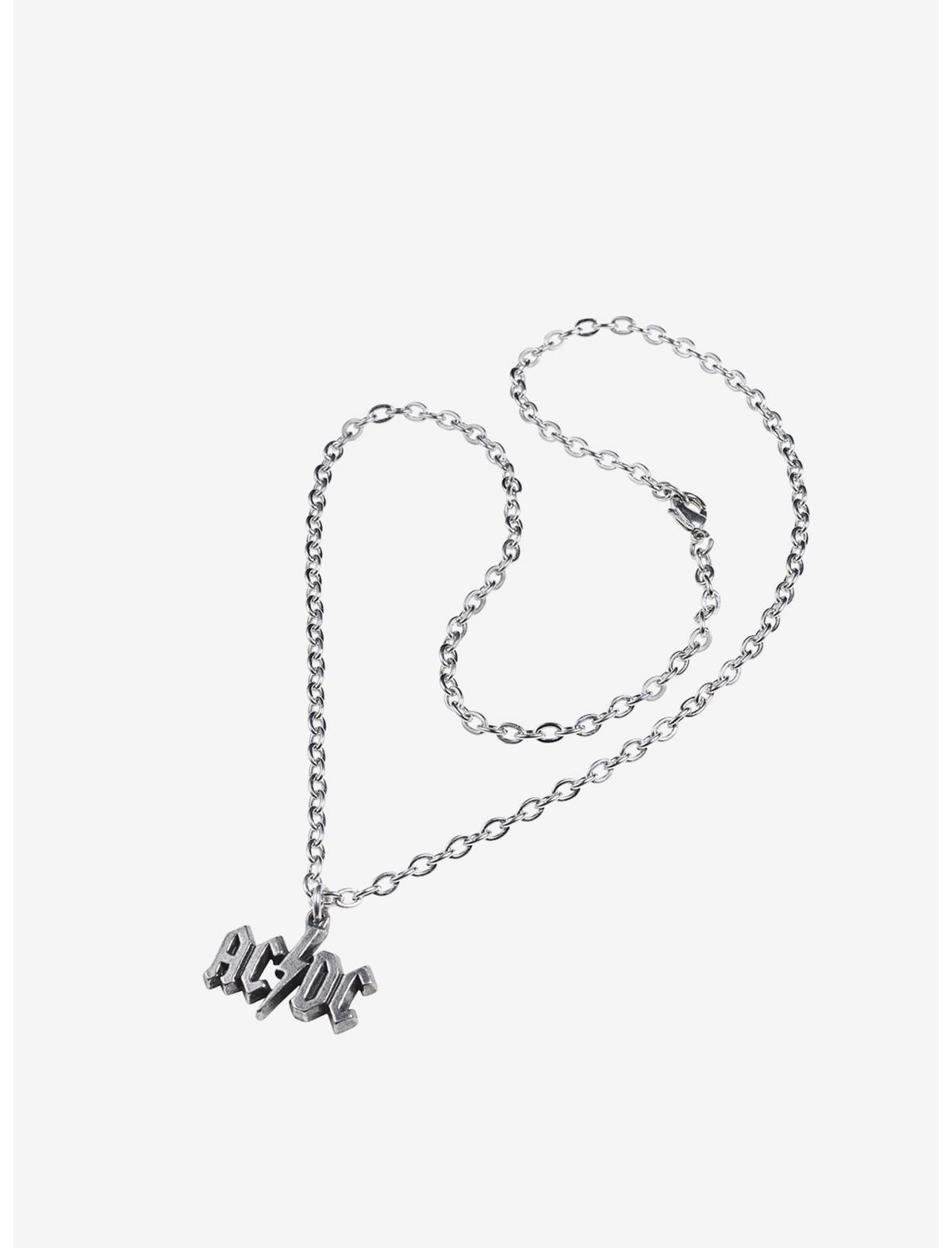 AC/DC Lightning Logo Necklace, , hi-res