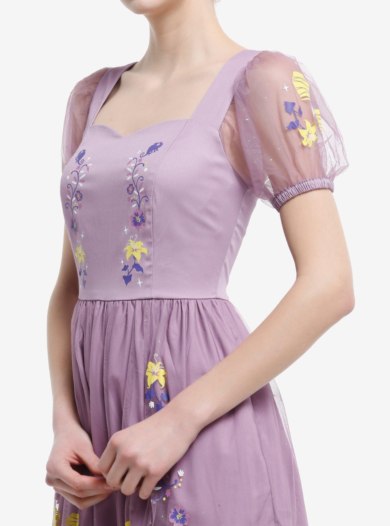 Her Universe Disney Tangled Lantern Retro Puff Sleeve Dress Her Universe Exclusive, MULTI, alternate