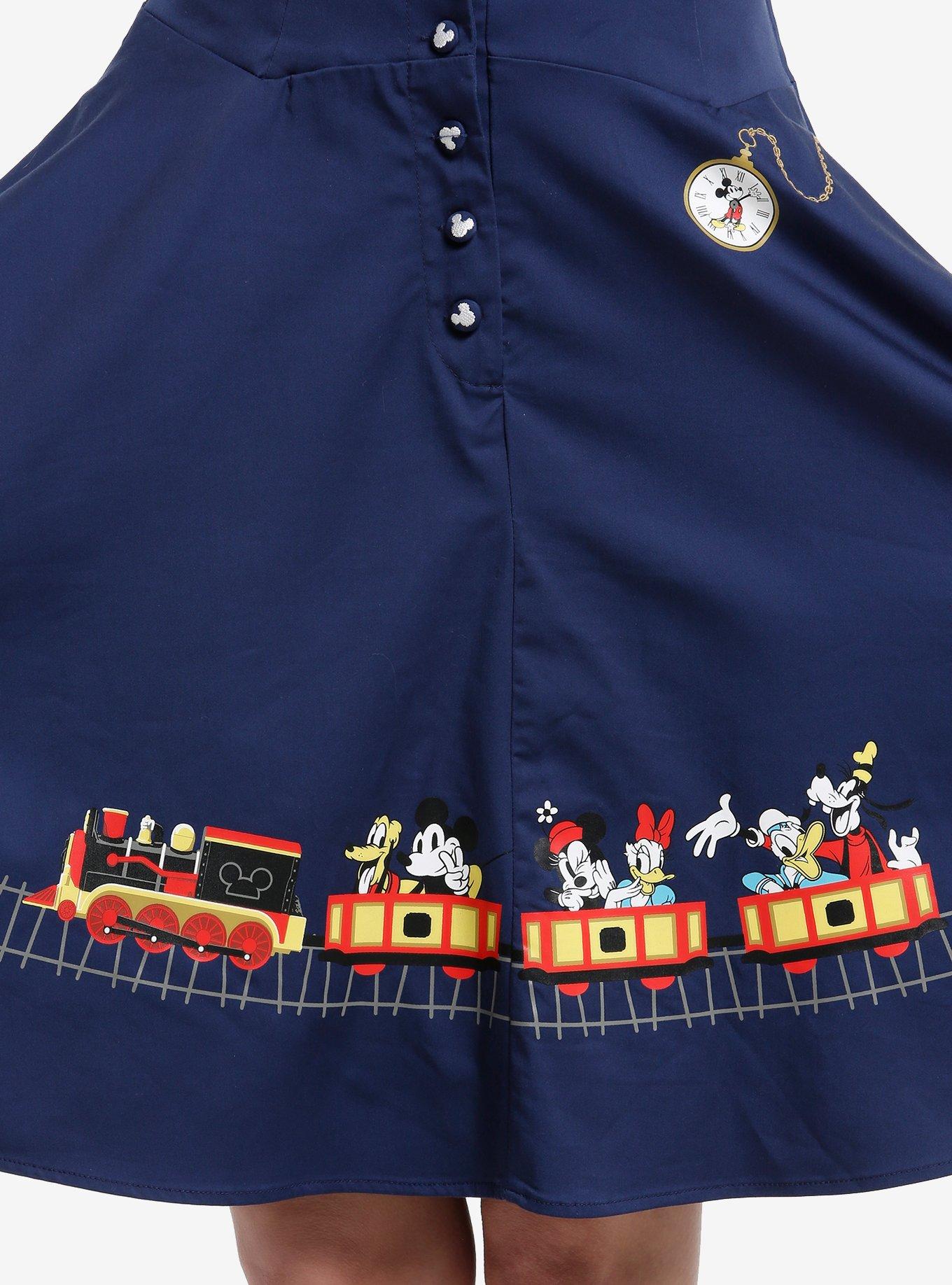 Her Universe Disney Mickey Mouse And Friends Train Retro Skirtall Her Universe Exclusive, MULTI, alternate