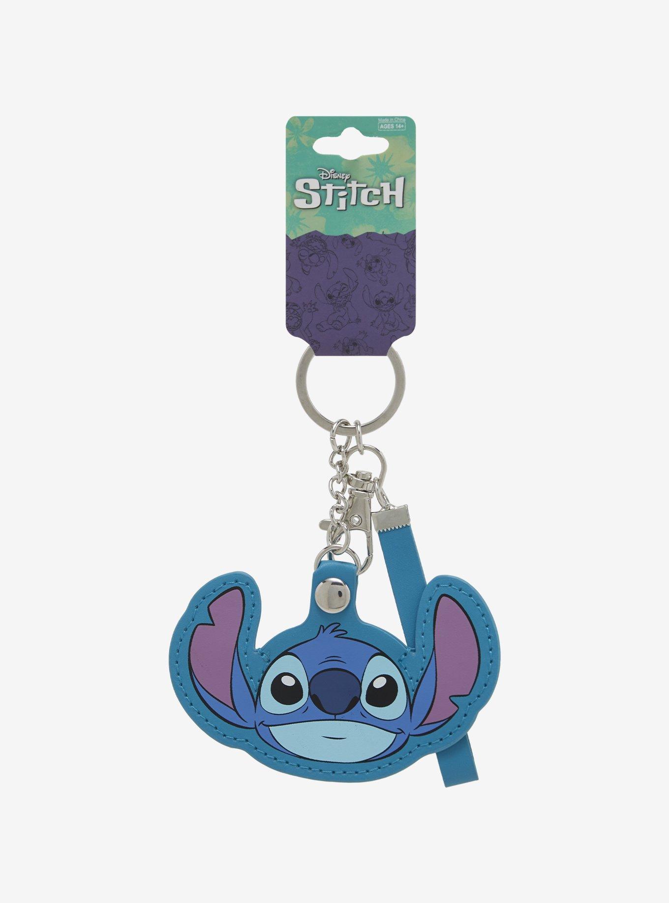 Disney Lilo & Stitch Blue Stitch AirTag Holder and Keychain, , alternate