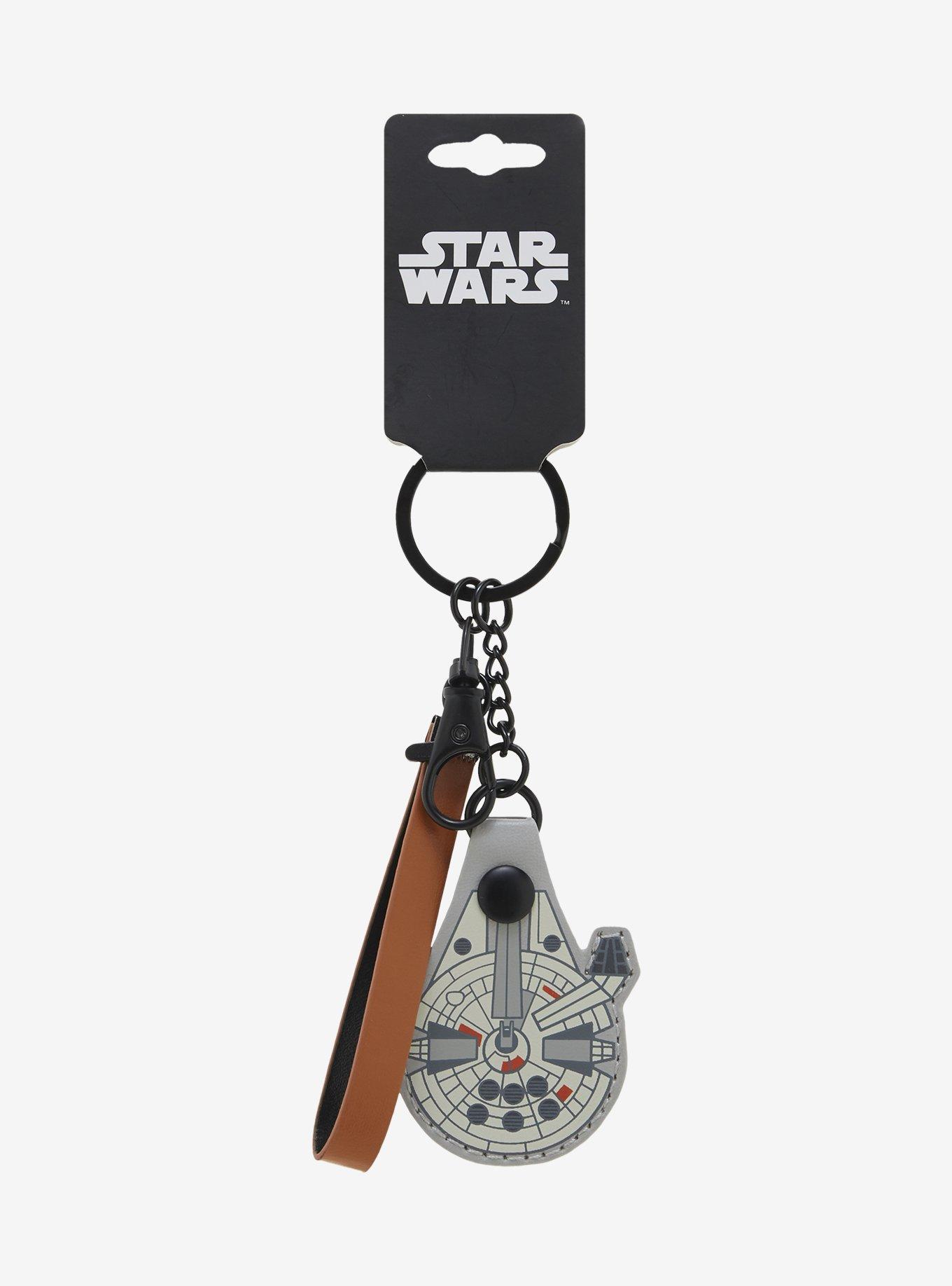 Star Wars Millennium Falcon AirTag Holder Keychain, , alternate