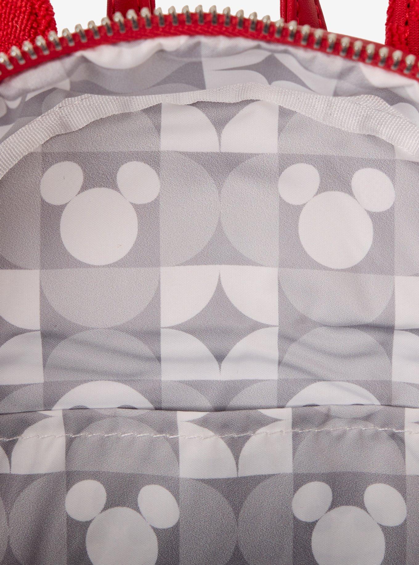 Loungefly Disney Mickey Mouse Plush Allover Print Ears Mini Backpack with Coin Purse, , alternate