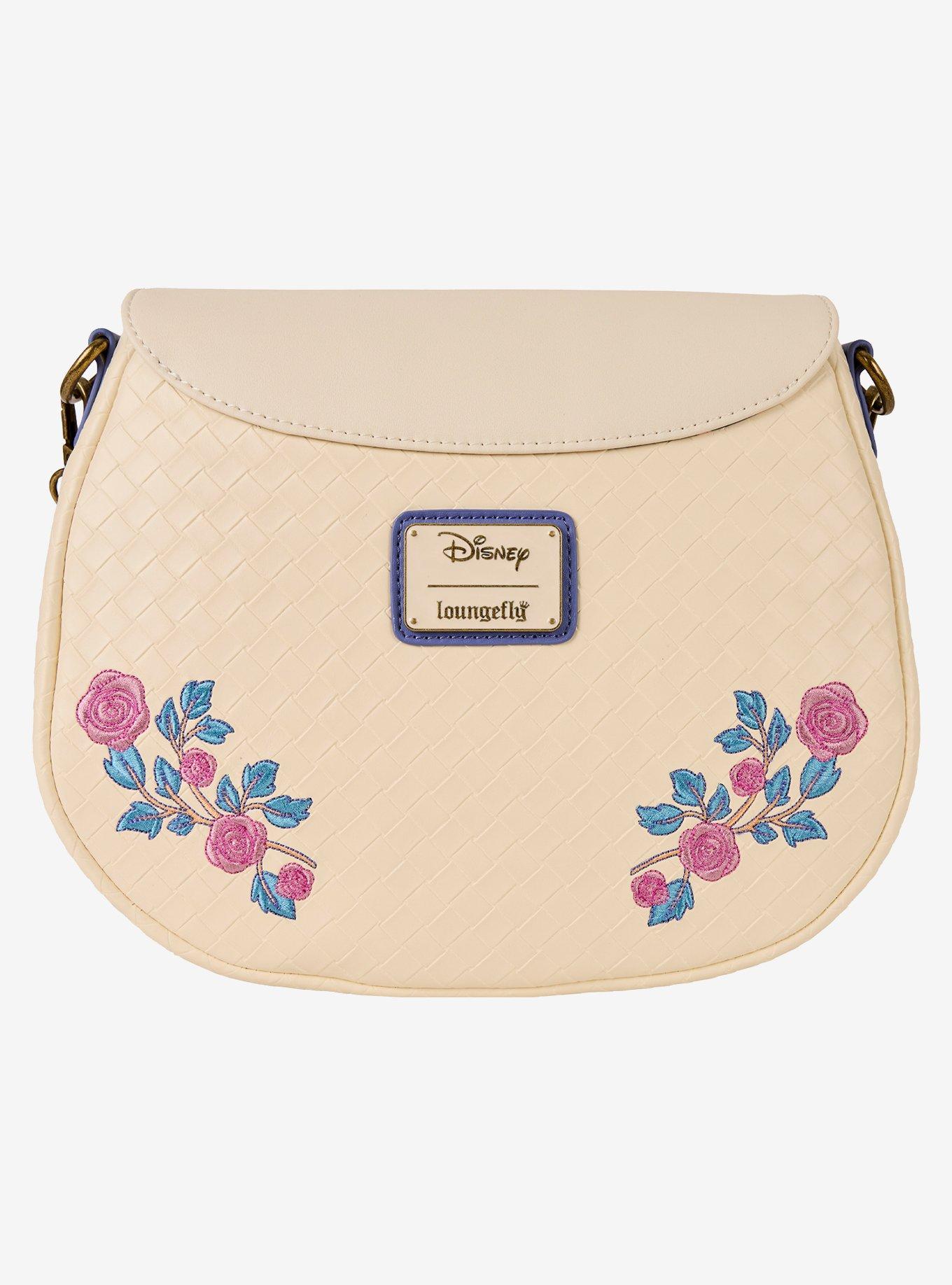 Loungefly Disney Sleeping Beauty Aurora & Prince Phillip Floral Crossbody Bag, , hi-res