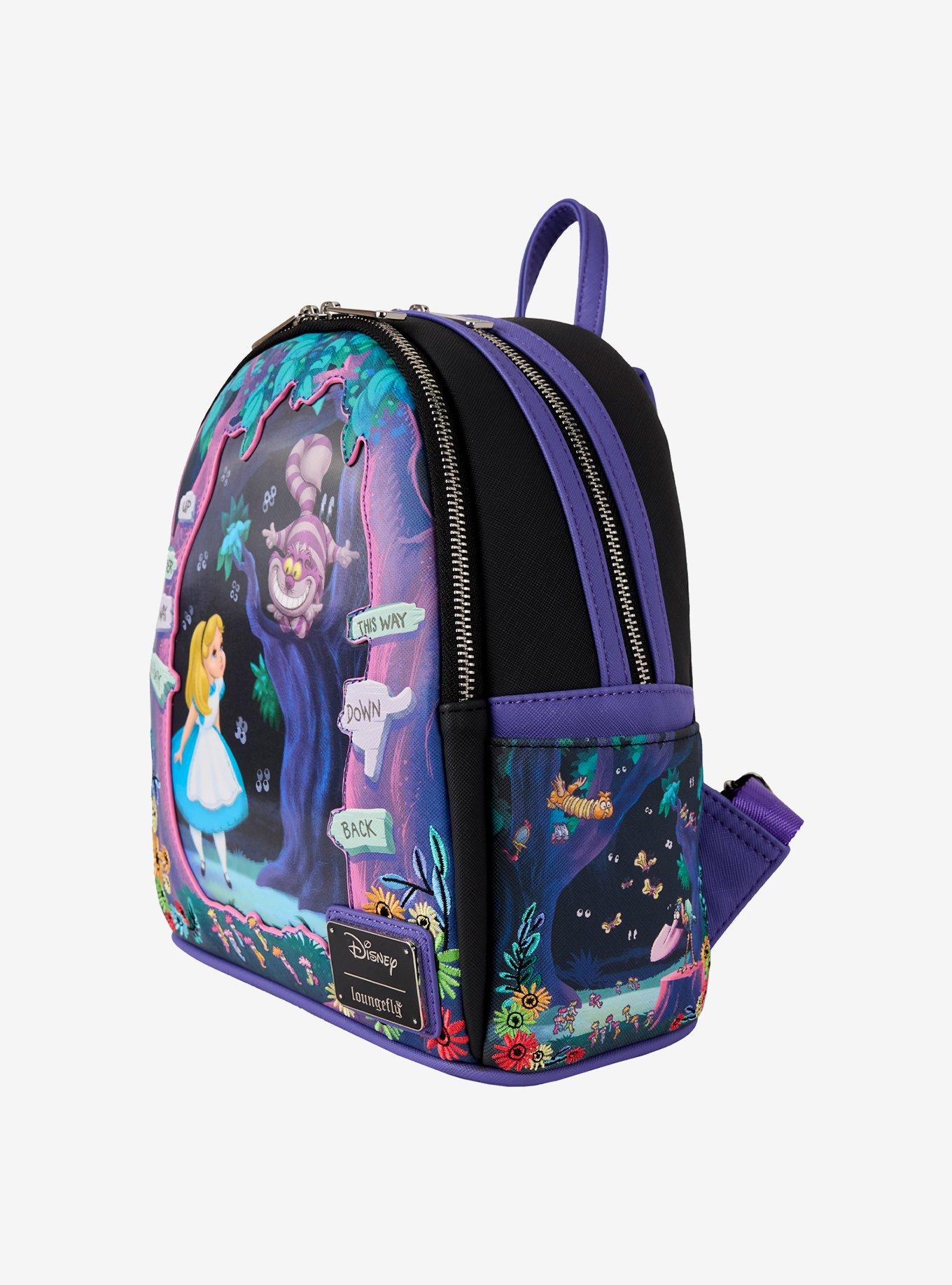 Loungefly Disney Alice in Wonderland Lenticular Scene Mini Backpack, , alternate