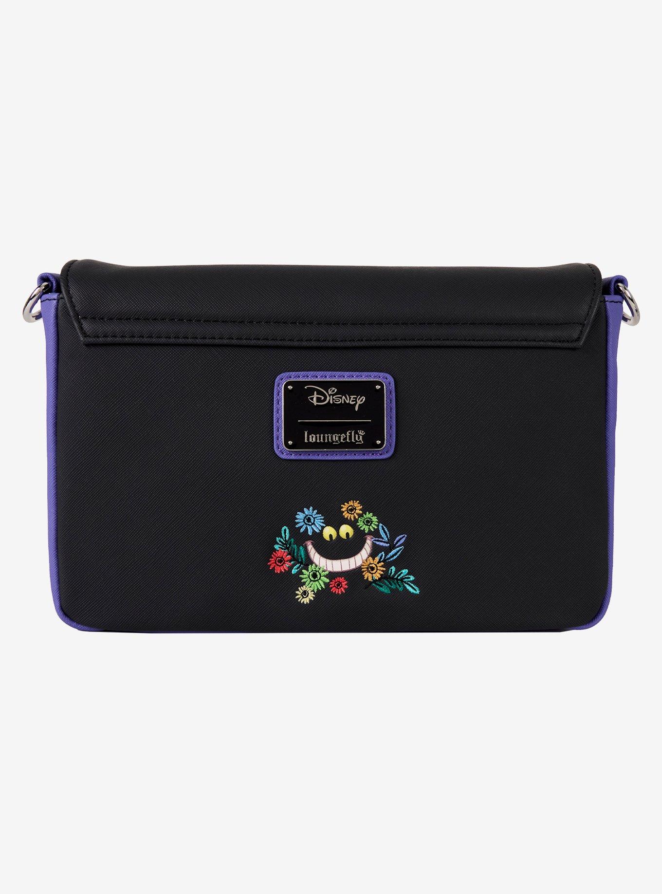 Loungefly Disney Alice in Wonderland Cheshire Cat Floral Crossbody Bag, , hi-res