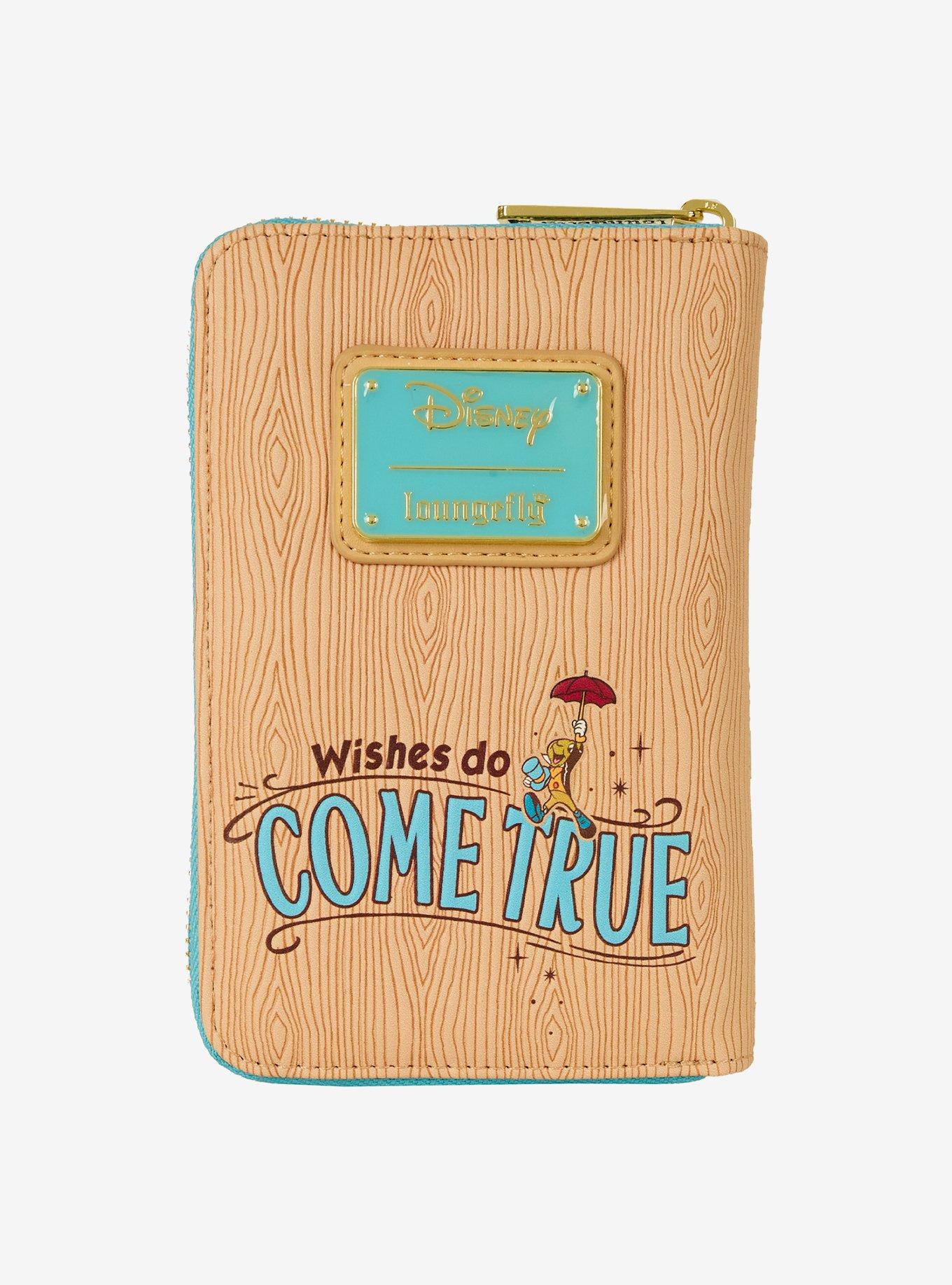 Loungefly Disney Pinocchio Wood Frame Portrait Small Zip Wallet, , hi-res