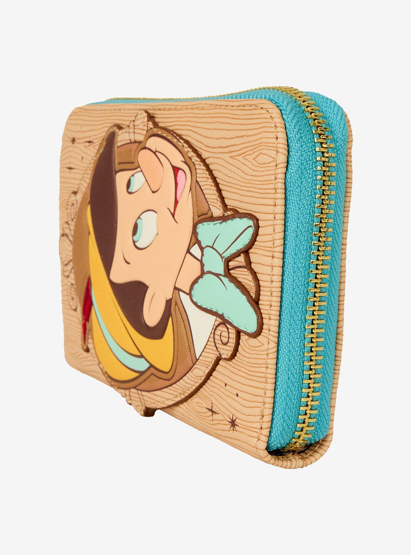 Loungefly Disney Pinocchio Wood Frame Portrait Small Zip Wallet, , alternate