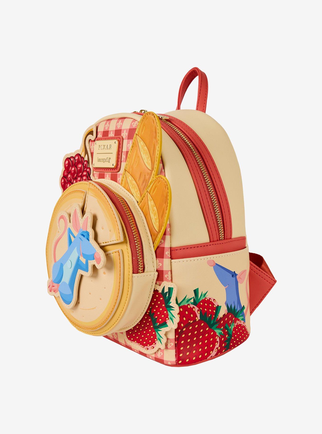 Loungefly Disney Pixar Ratatouille Remy Charcuterie Strawberry & Grape Scented Mini Backpack, , alternate