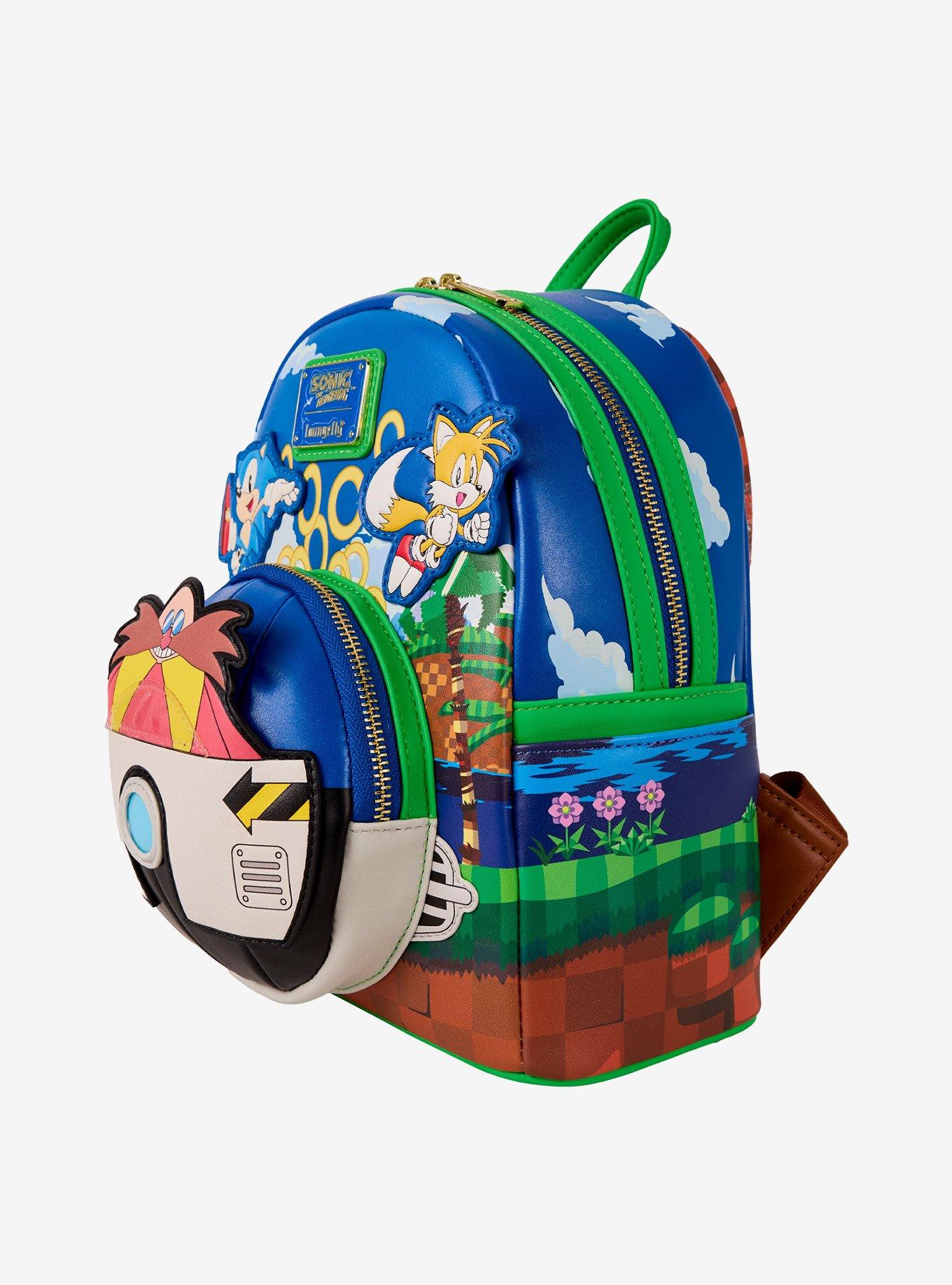 Loungefly Sonic the Hedgehog Doctor Eggman Scene Light-Up Mini Backpack, , alternate