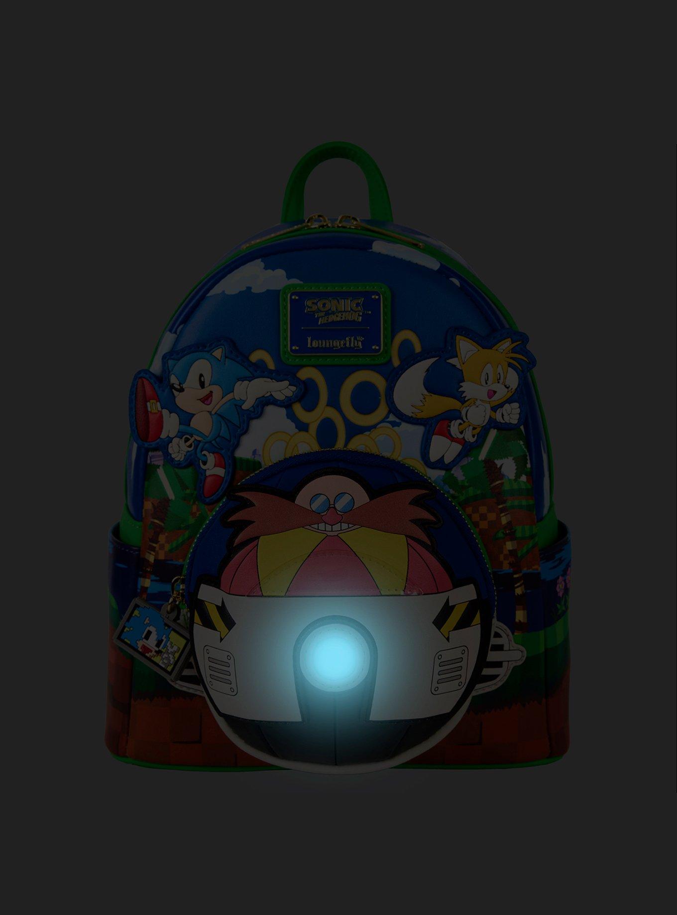 Loungefly Sonic the Hedgehog Doctor Eggman Scene Light-Up Mini Backpack, , alternate