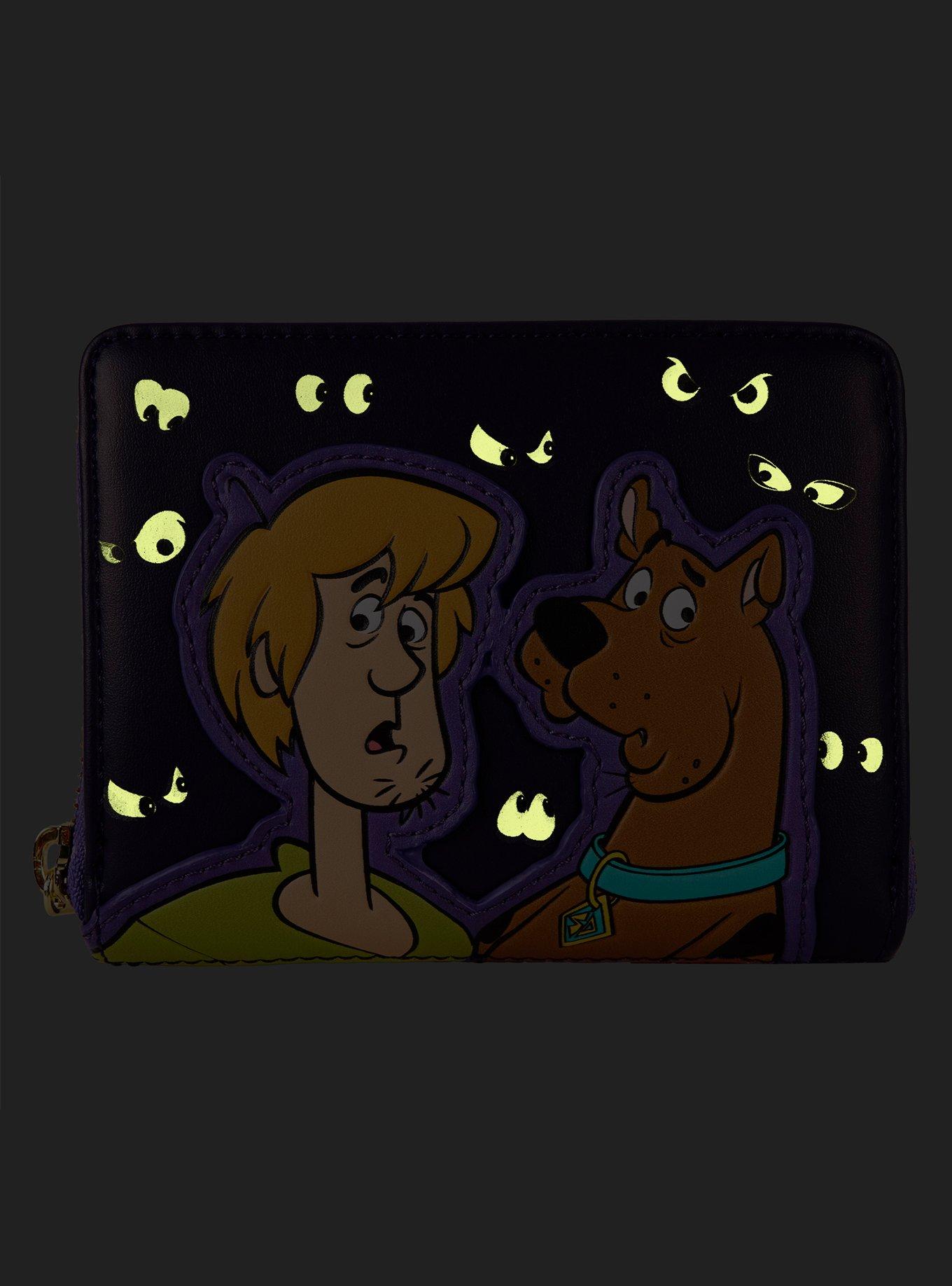 Loungefly Scooby-Doo! Shaggy & Scooby Eyes Glow-In-The-Dark Small Zip Wallet, , alternate
