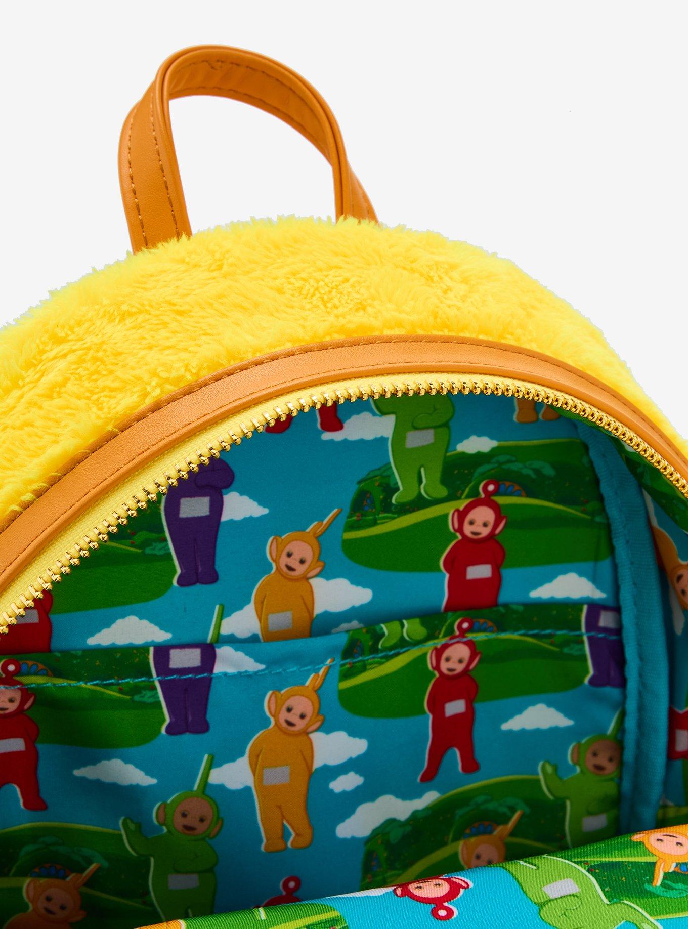 Loungefly Teletubbies Laa-Laa Figural Plush Light-Up Mini Backpack, , alternate