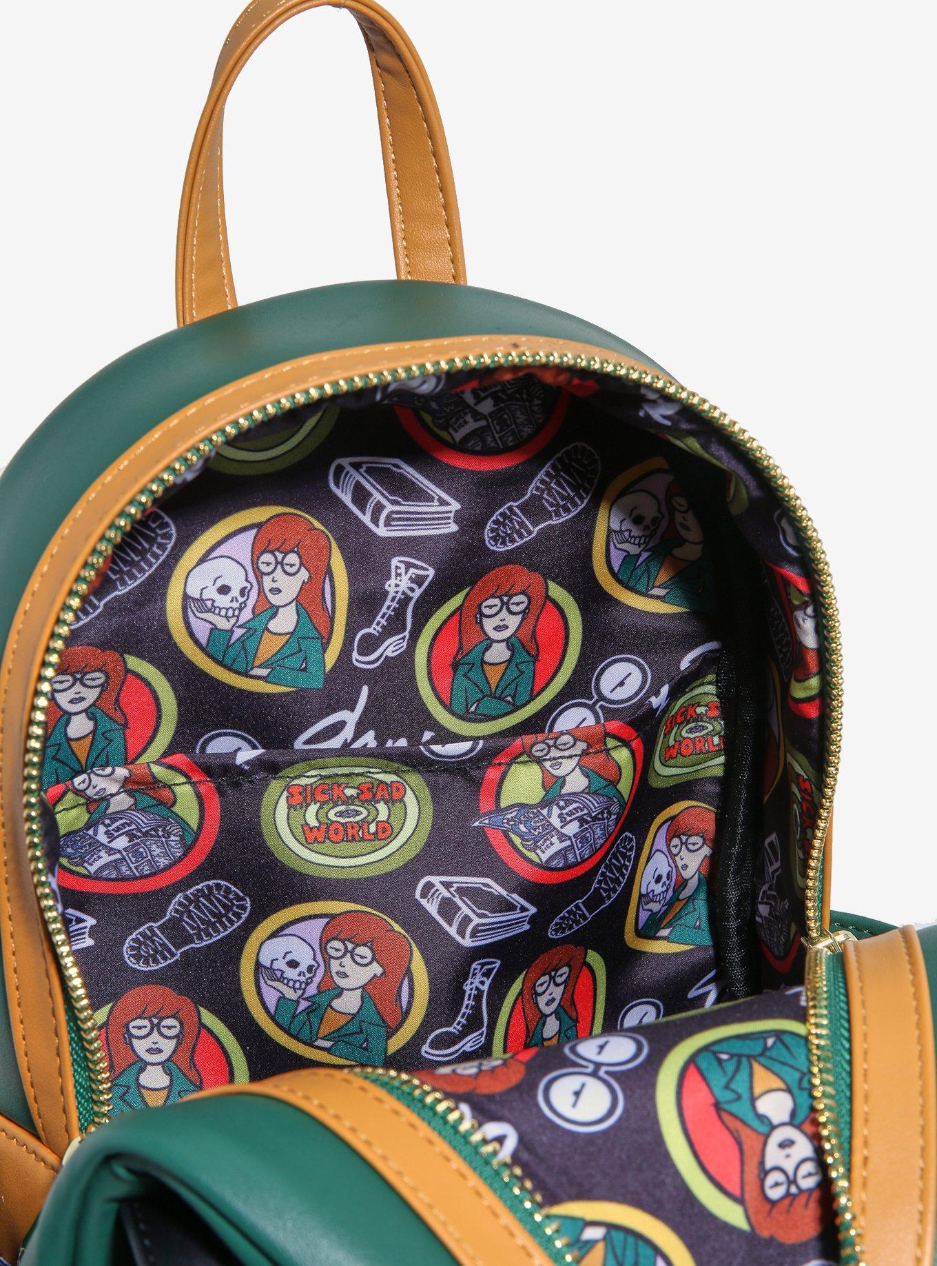 Loungefly Daria Figural Daria Mini Backpack with Coin Purse, , alternate