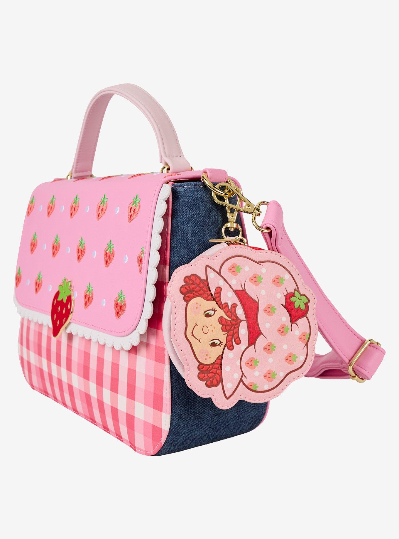 Loungefly Strawberry Shortcake Gingham Strawberries Crossbody Bag with Coin Purse, , alternate