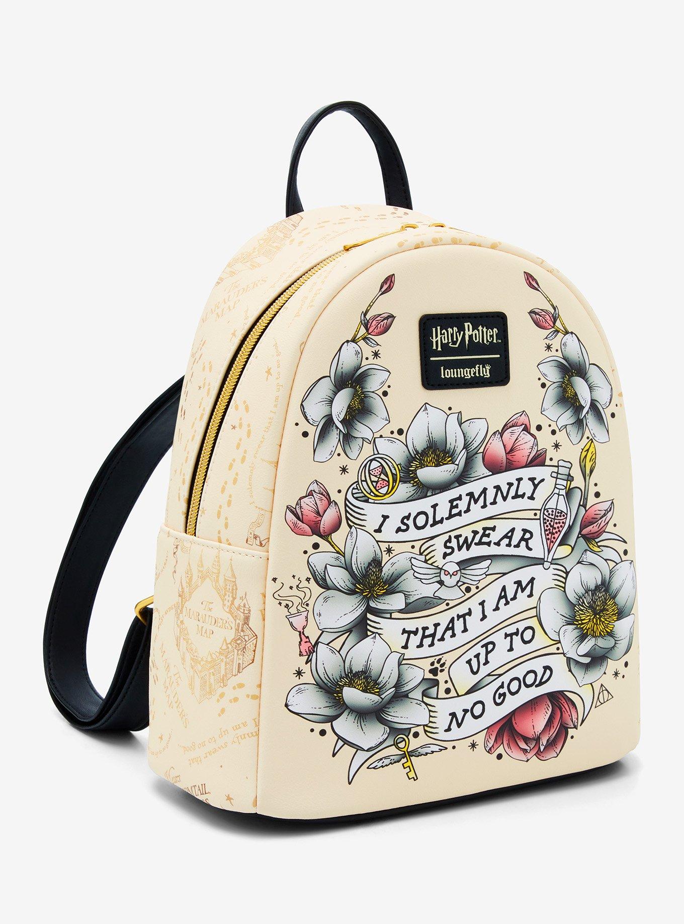 Loungefly Harry Potter Marauder's Map Floral Mini Backpack, , hi-res