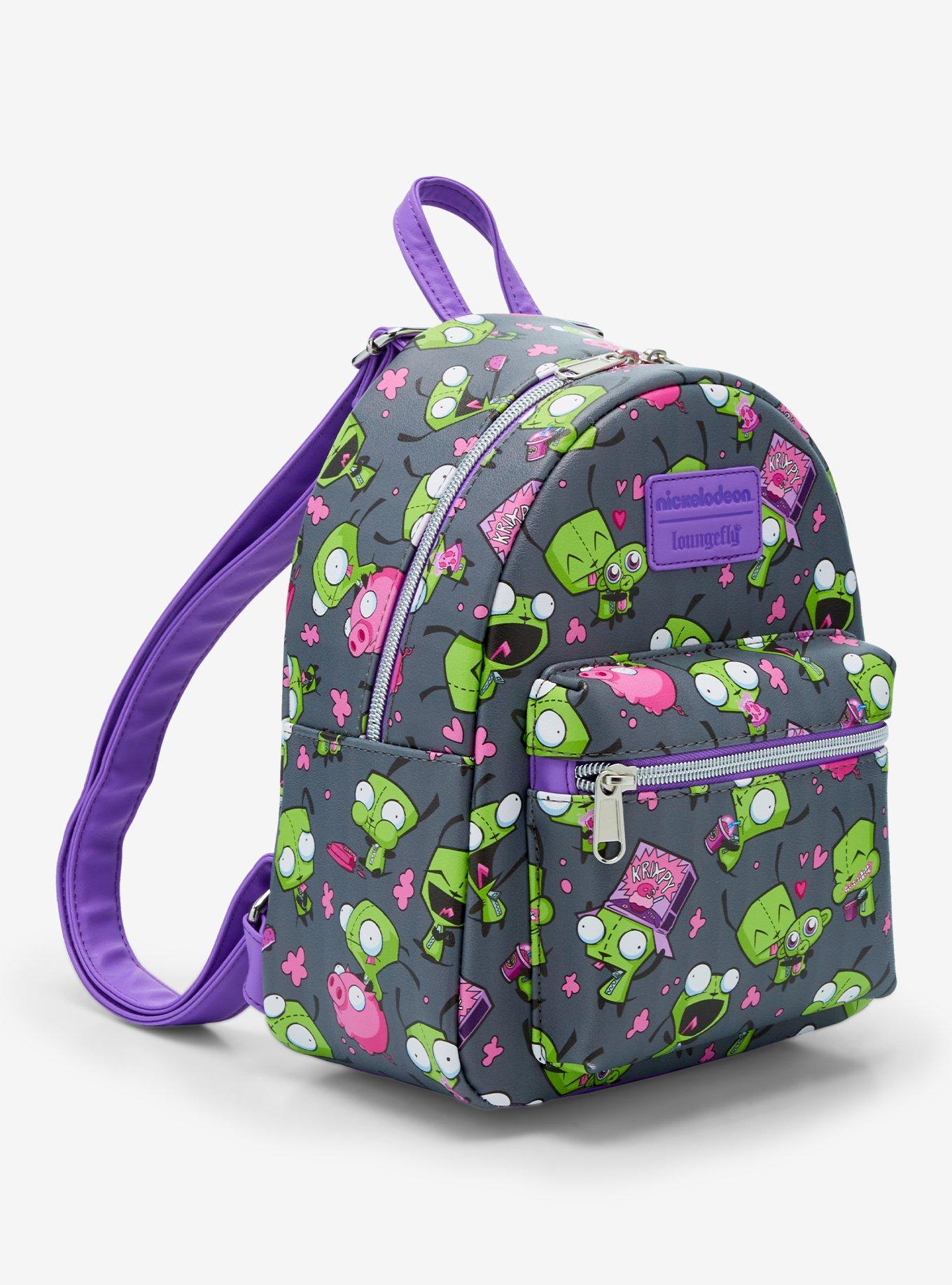 Loungefly Invader Zim GIR Snacks & Pig Mini Backpack, , hi-res