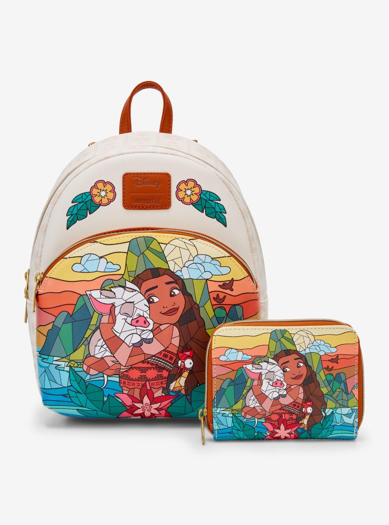 Loungefly Disney Moana & Friends Stained Glass Mini Backpack