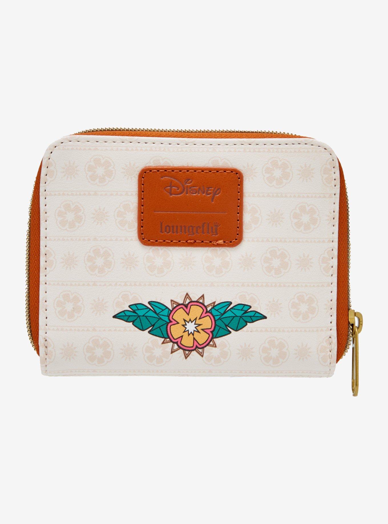 Loungefly Disney Moana & Friends Stained Glass Mini Zipper Wallet, , alternate