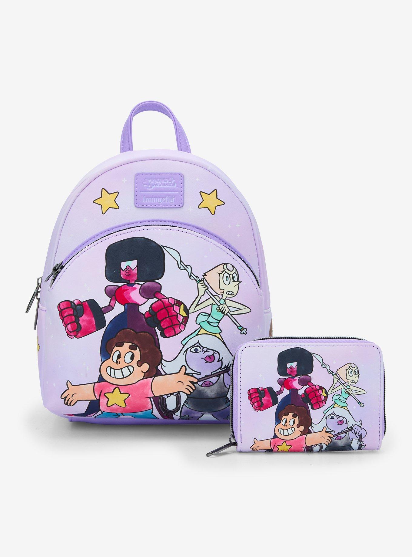 Loungefly Steven Universe Crystal Gems Mini Backpack, , alternate