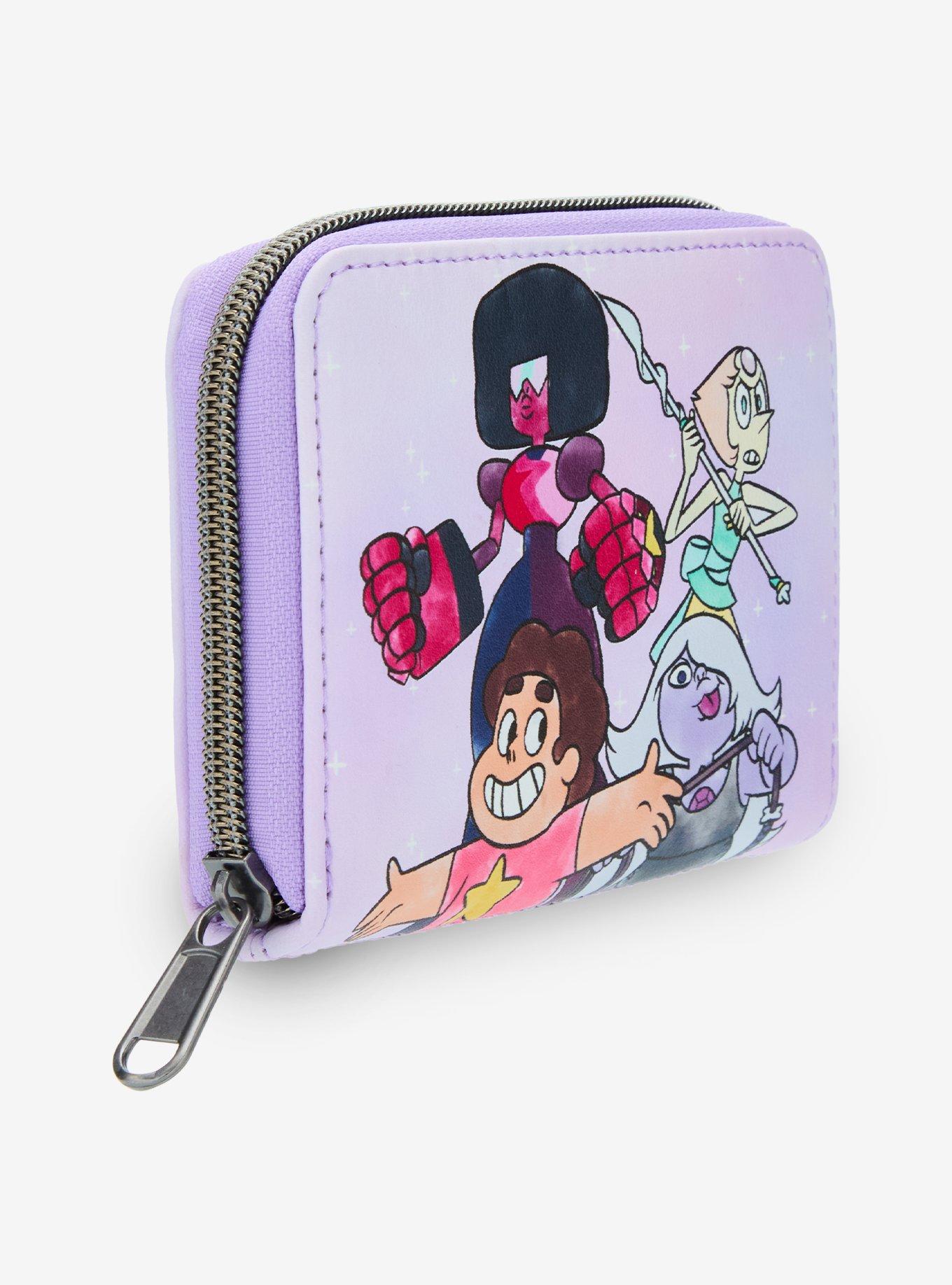 Loungefly Steven Universe Crystal Gems Mini Zipper Wallet, , hi-res