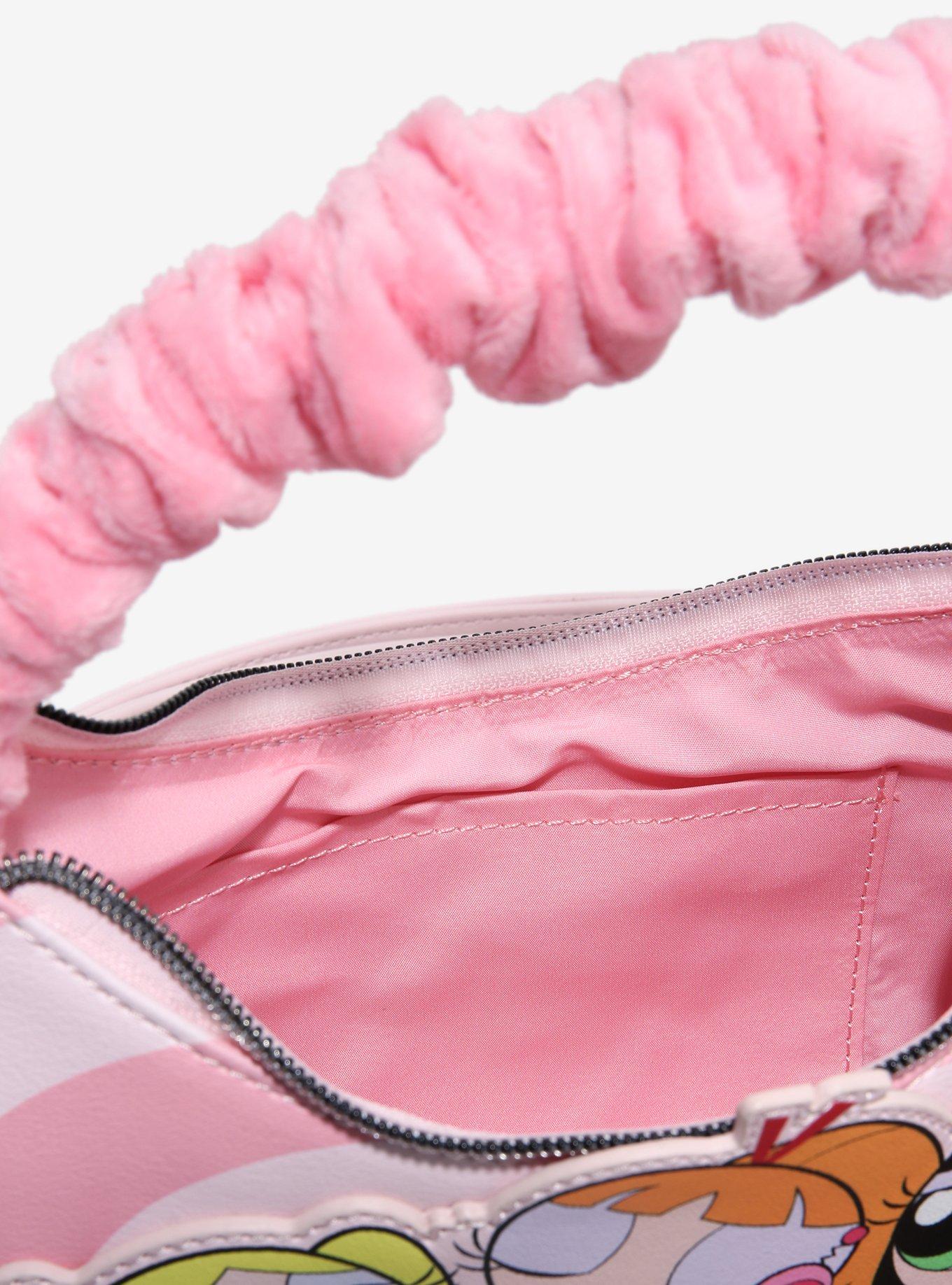 Loungefly The Powerpuff Girls Fuzzy Handle Crossbody Bag, , alternate