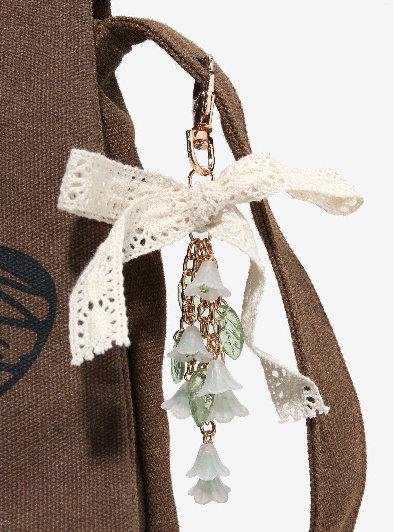 Black Butterfly Brown Canvas Messenger Bag, , alternate