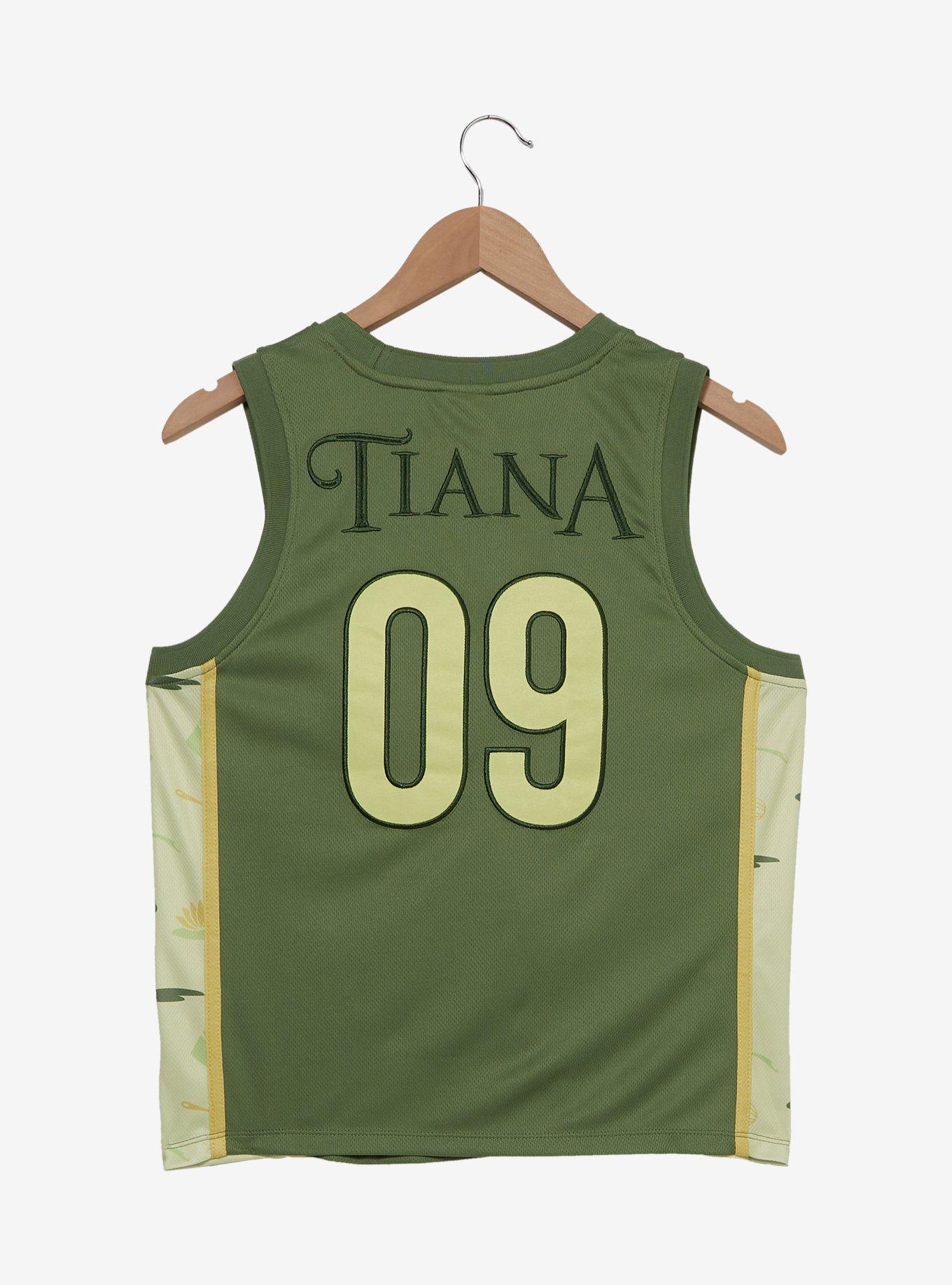 Disney The Princess and the Frog Tiana Women's Cropped Basketball Jersey — BoxLunch Exclusive, , hi-res