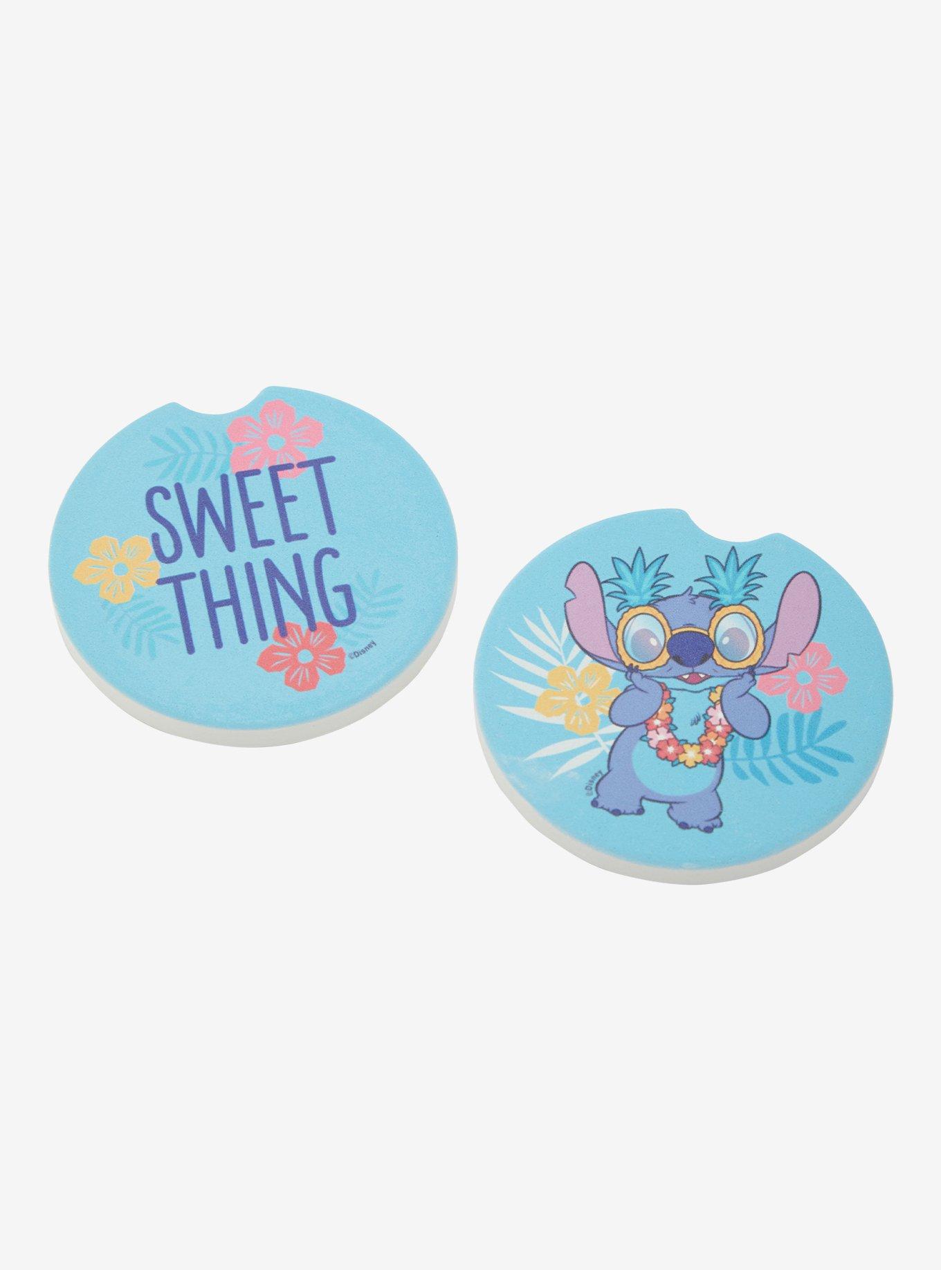 Disney Lilo & Stitch Sweet Thing Blue Car Coaster Set, , alternate