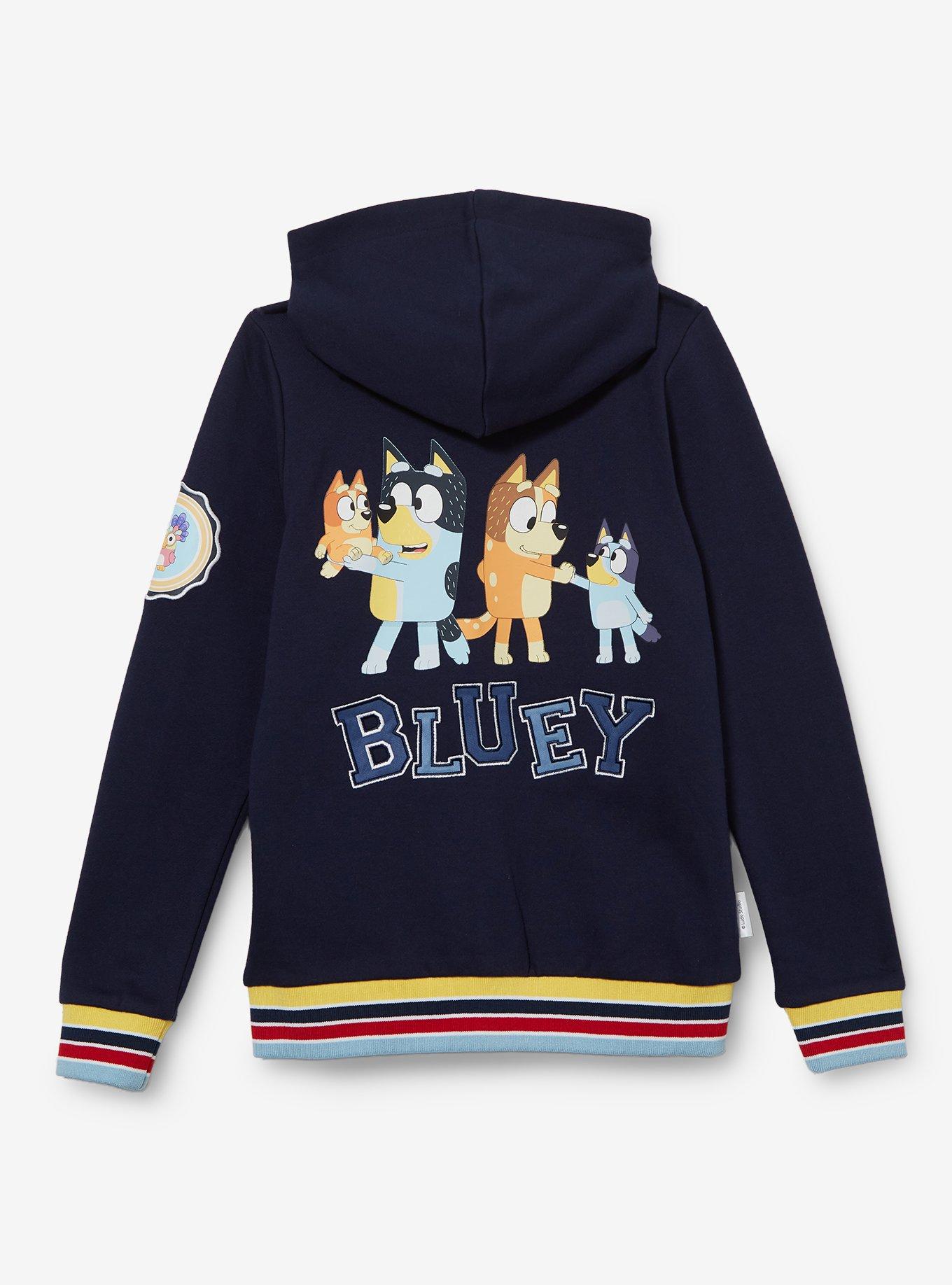 Bluey Icons Youth Zippered Hoodie, MULTI, alternate