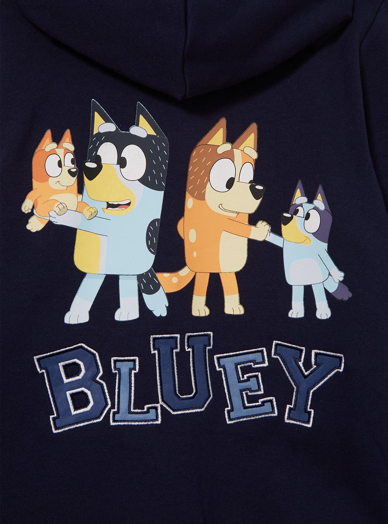 Bluey Icons Youth Zippered Hoodie, MULTI, alternate